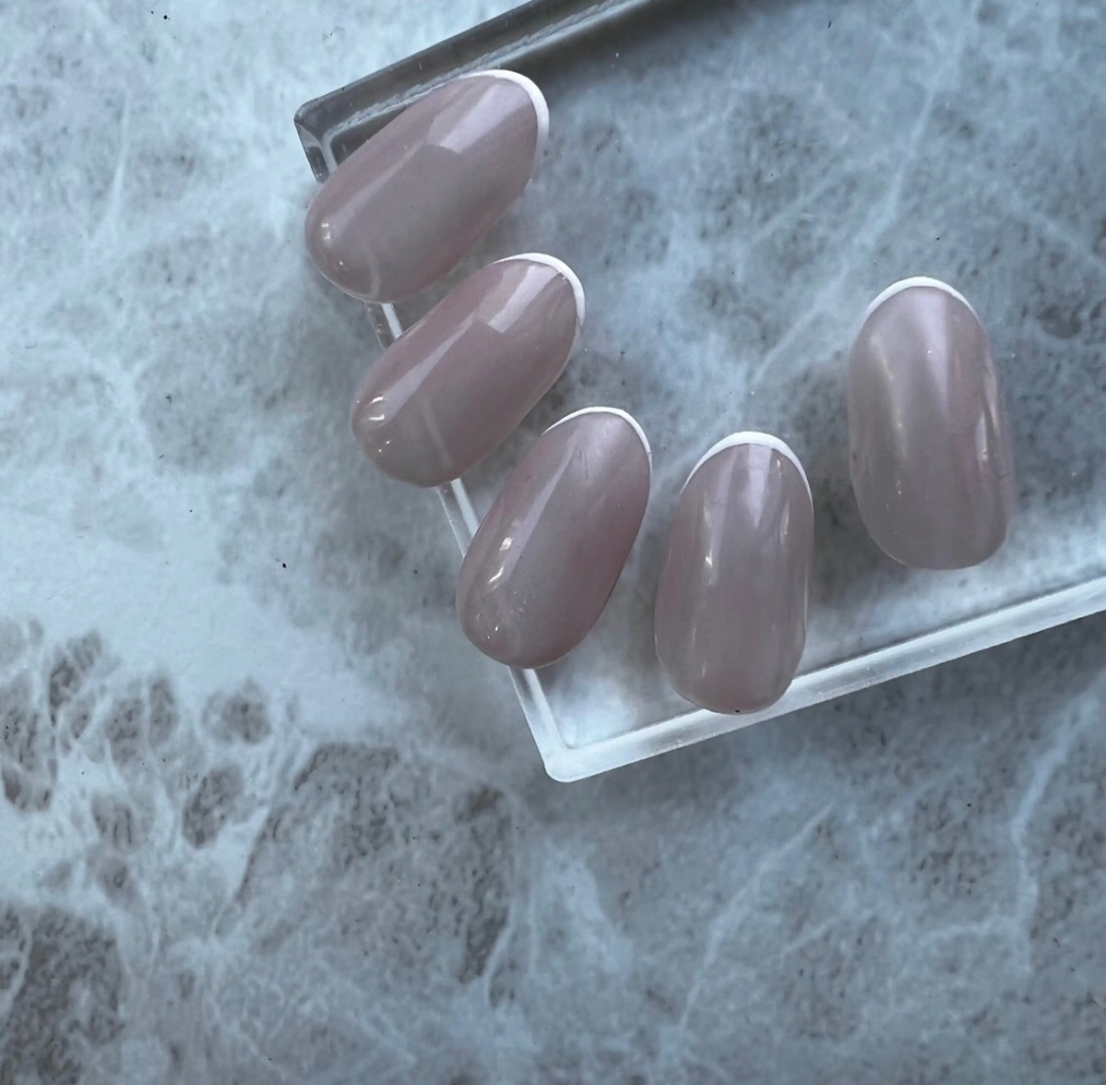 オフ込💎 【手ジェル】選べるアートs(シンプル)ドライケア付の写真