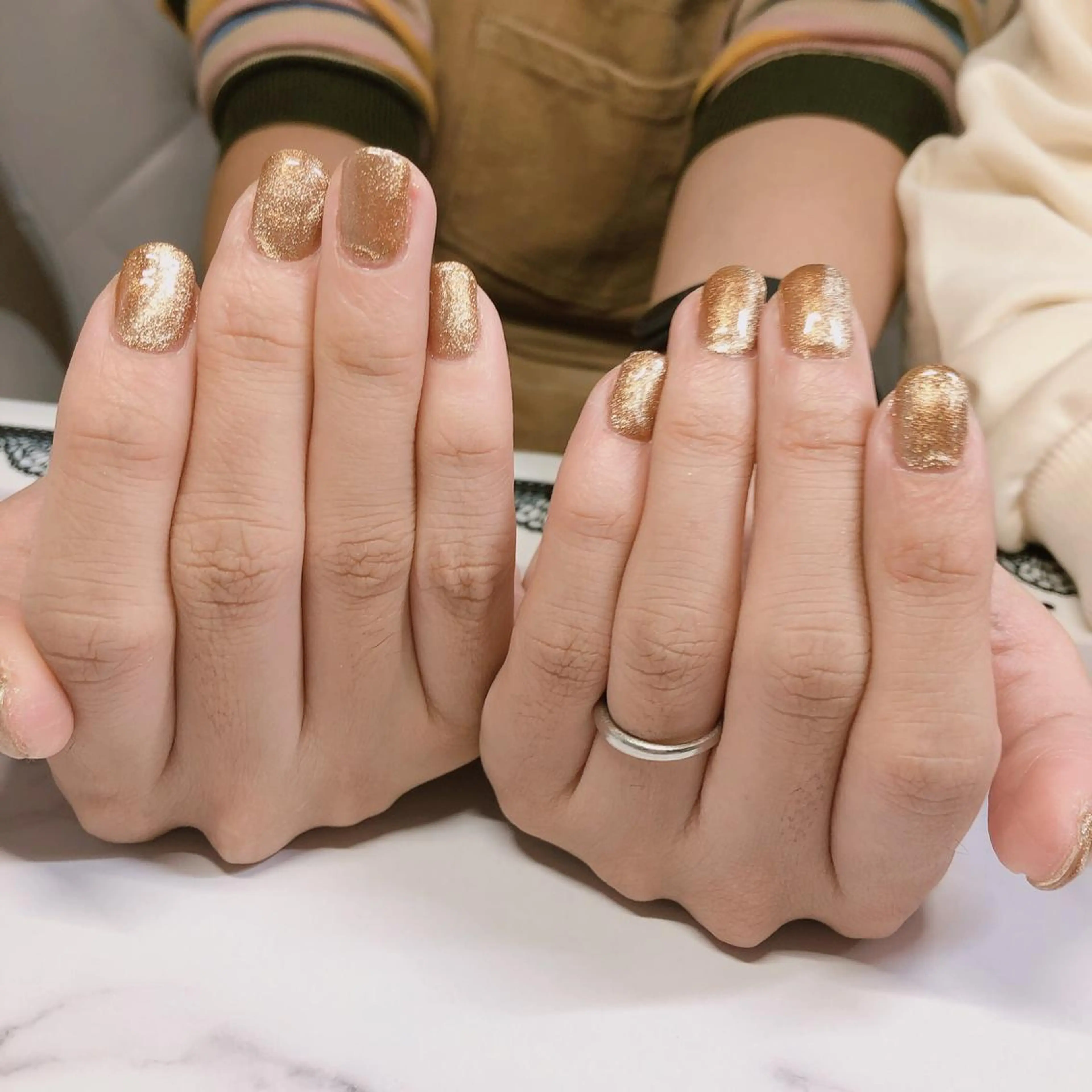 ネイル ジェルネイル マグネットネイル 奥園 良恵のネイルデザイン