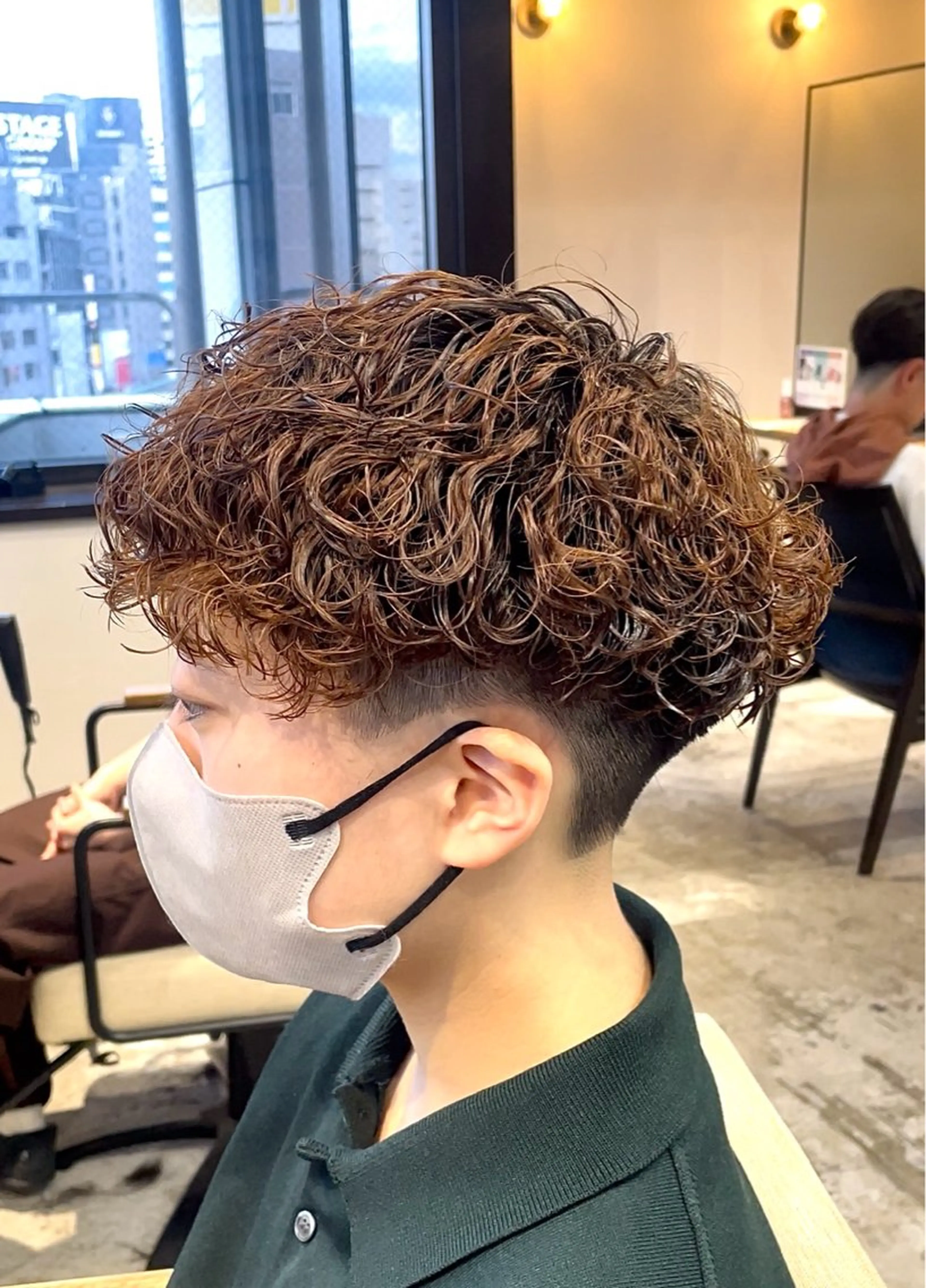 ショート パーマ プードルパーマ カット パーマ メンズパーマ梅田 ・川副史晶のヘアスタイル