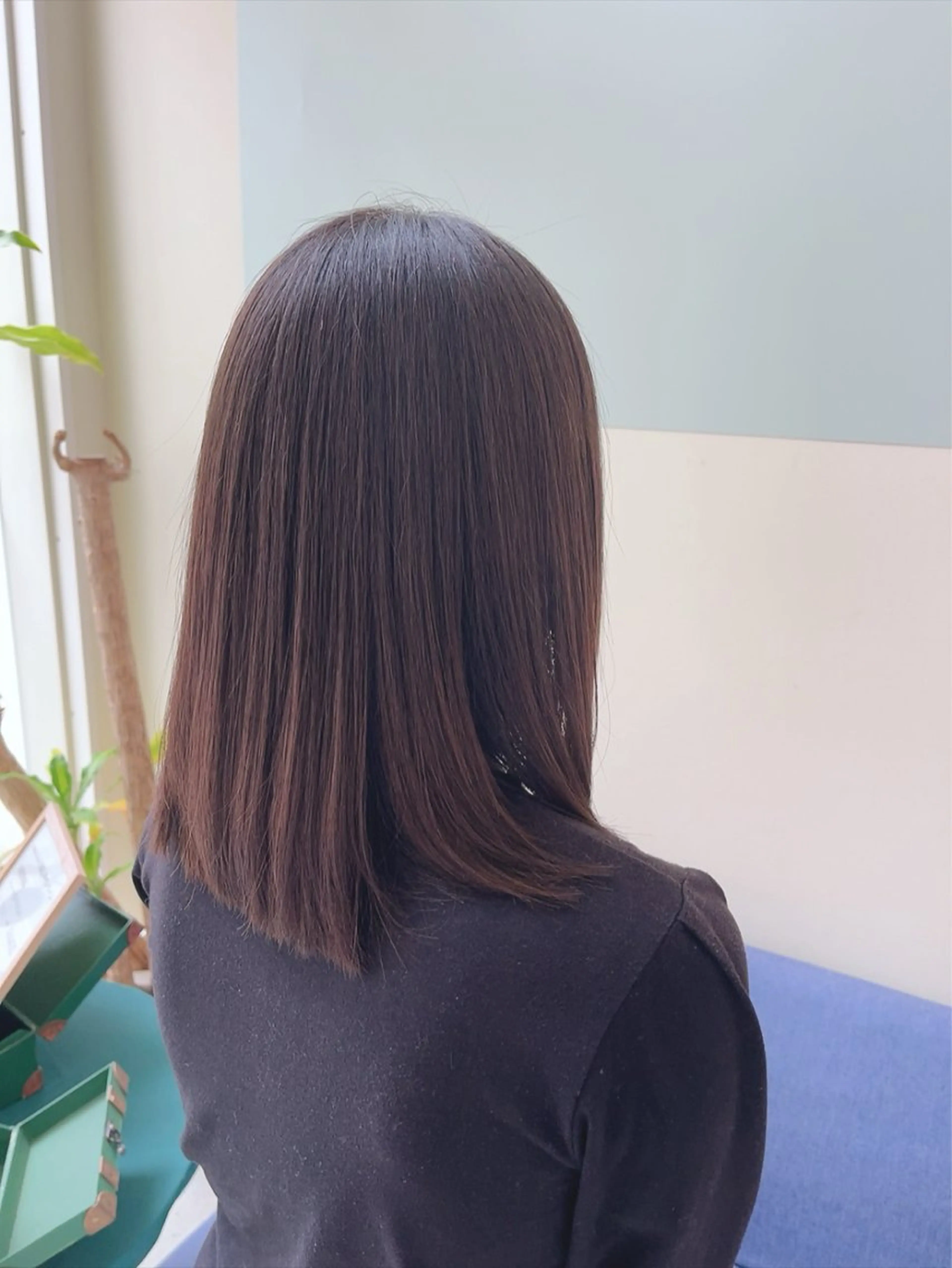 ミディアム カット ヘアカラー トリートメント 林 真之介のヘアスタイル