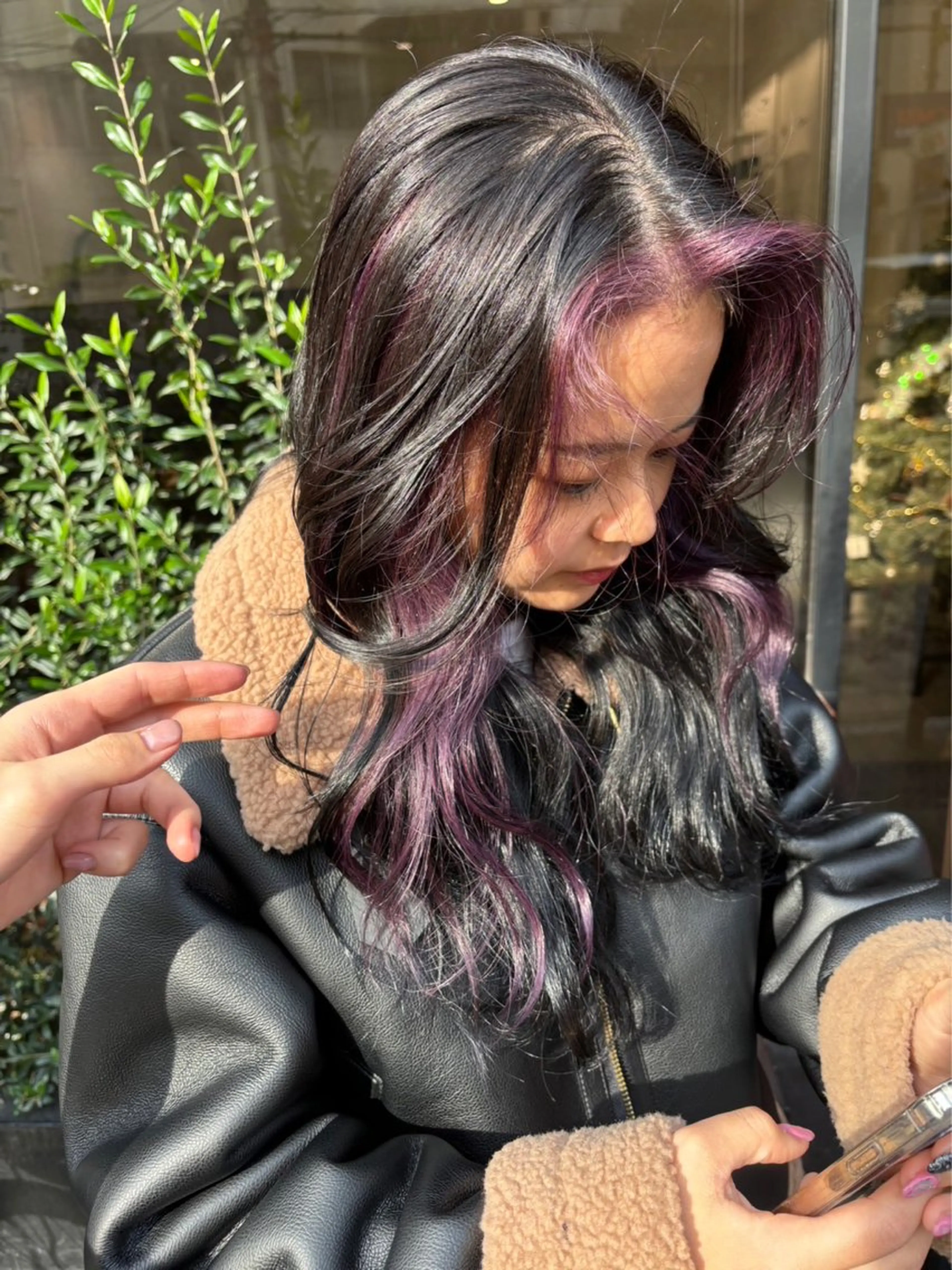 ロング 🧸顔周りカット /透明感🎀のヘアスタイル