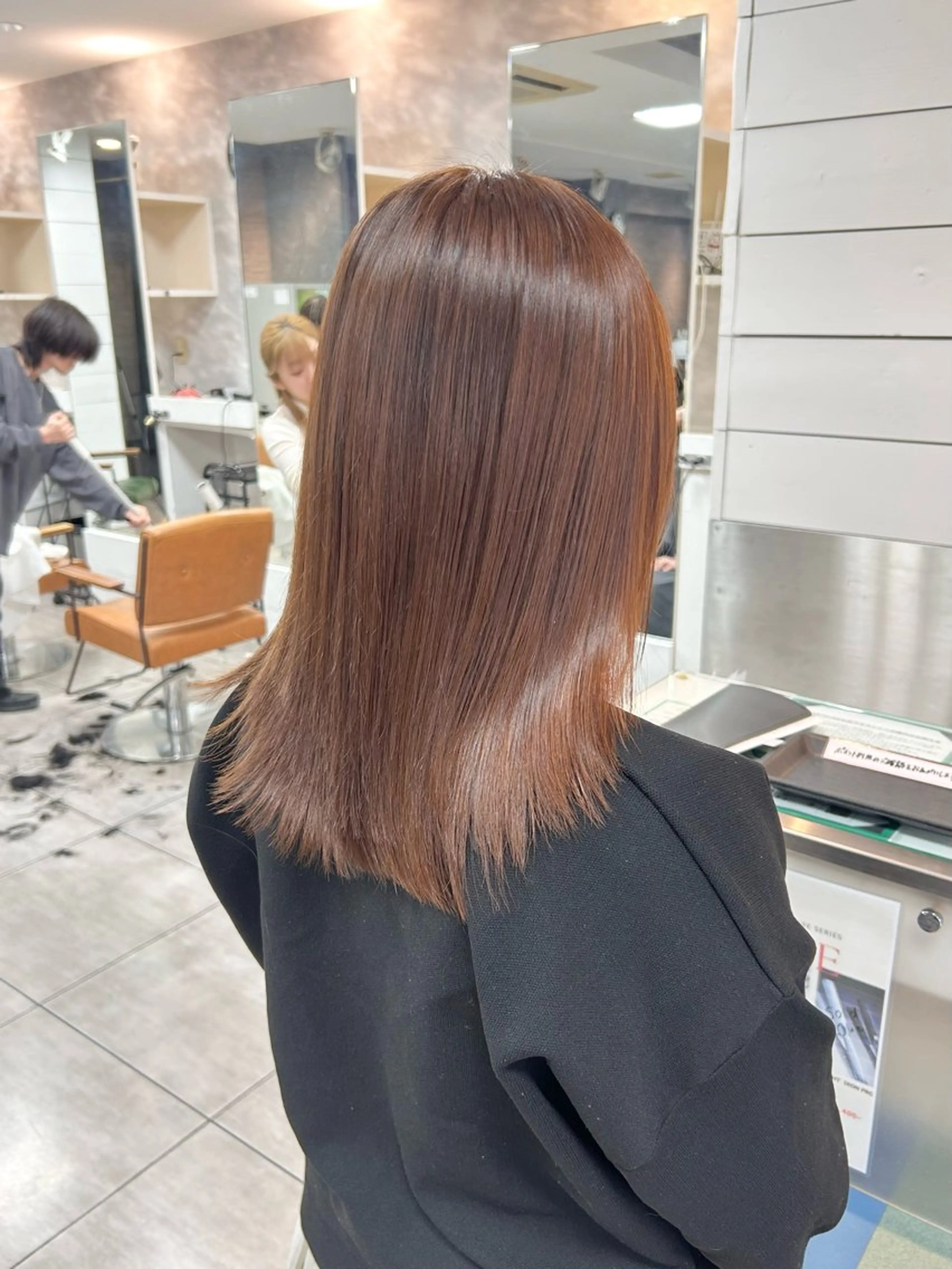 ミディアム カット ヘアカラー 🫧艶髪カラー🫧 森本くるみのヘアスタイル