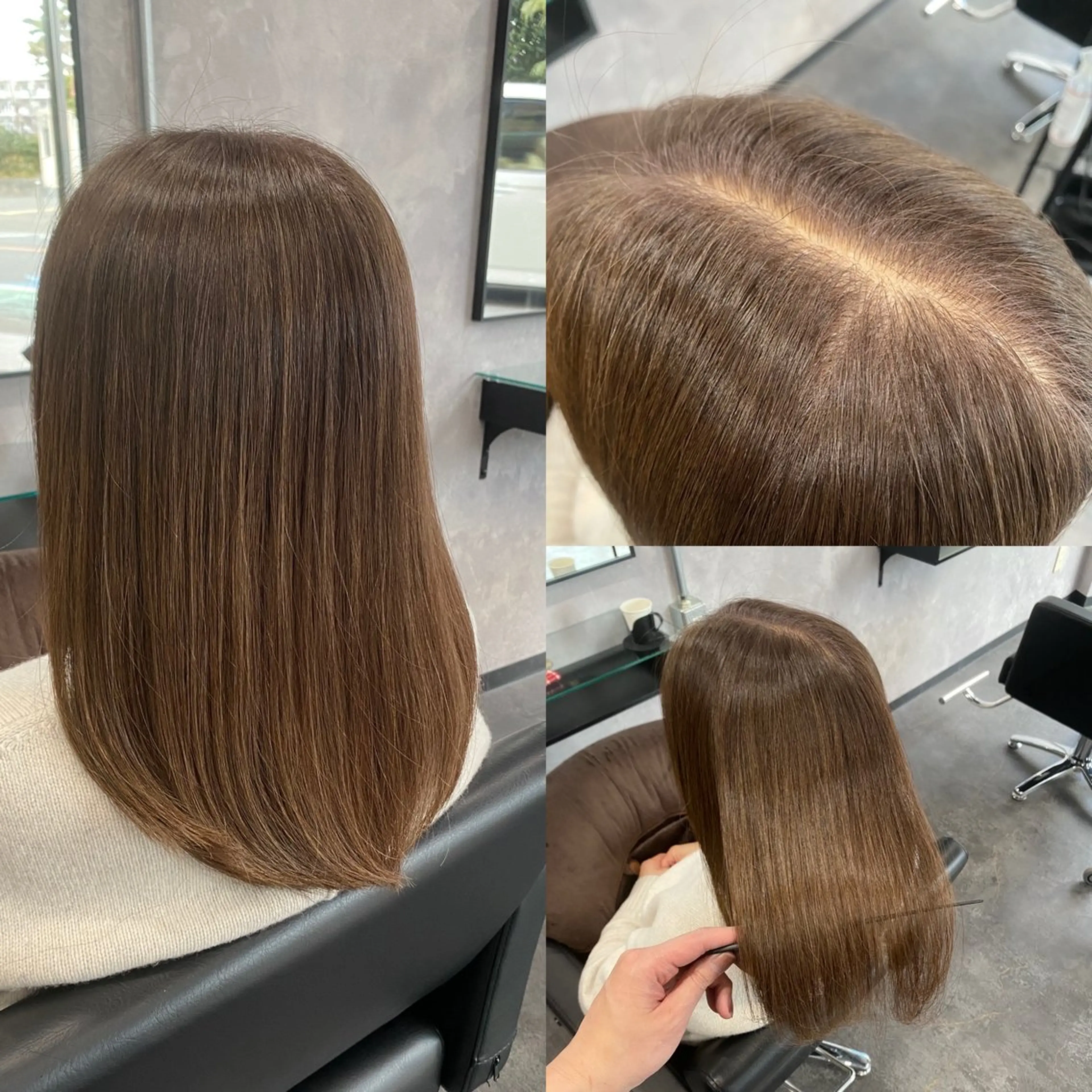 セミロング カット ヘアカラー トリートメント 【髪質改善】加藤 崇徳のヘアスタイル