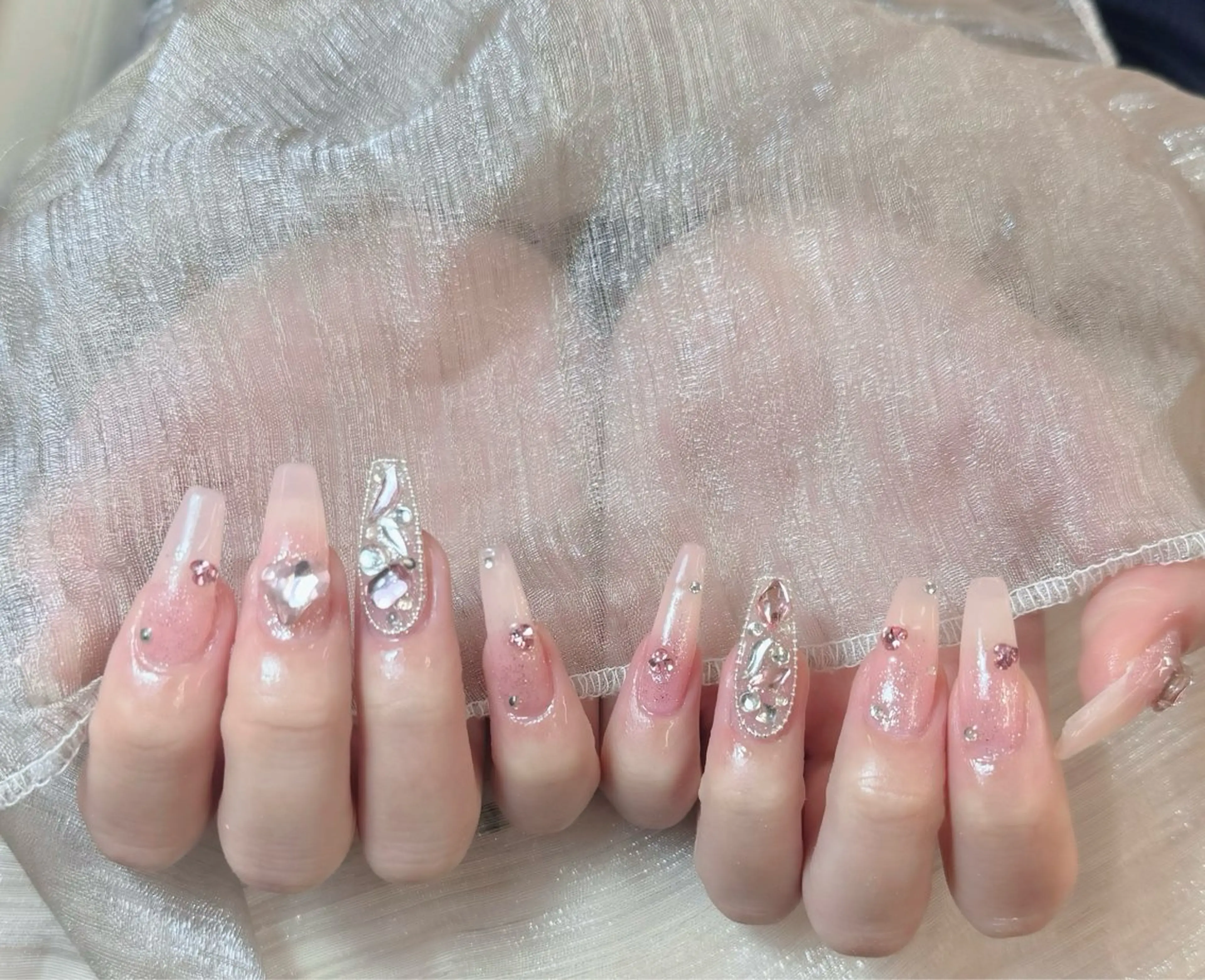 ネイル アートネイル フレンチネイル ジェルネイル 韓国ネイル マグネットネイル Lenie Shinokuboのネイルデザイン