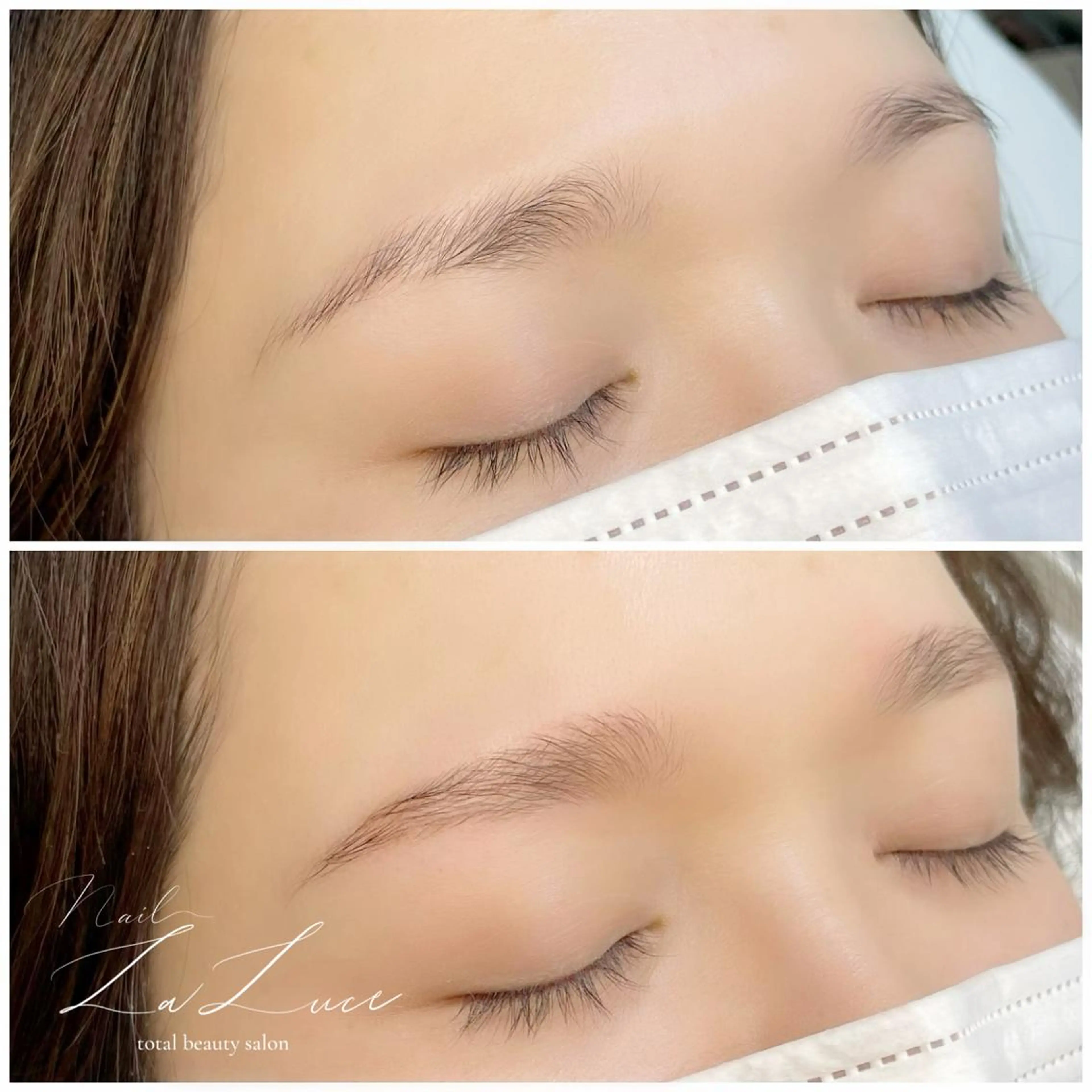 アイブロウ 眉毛ワックス脱毛 NailLaLuce ネイルラルーチェのネイルデザイン