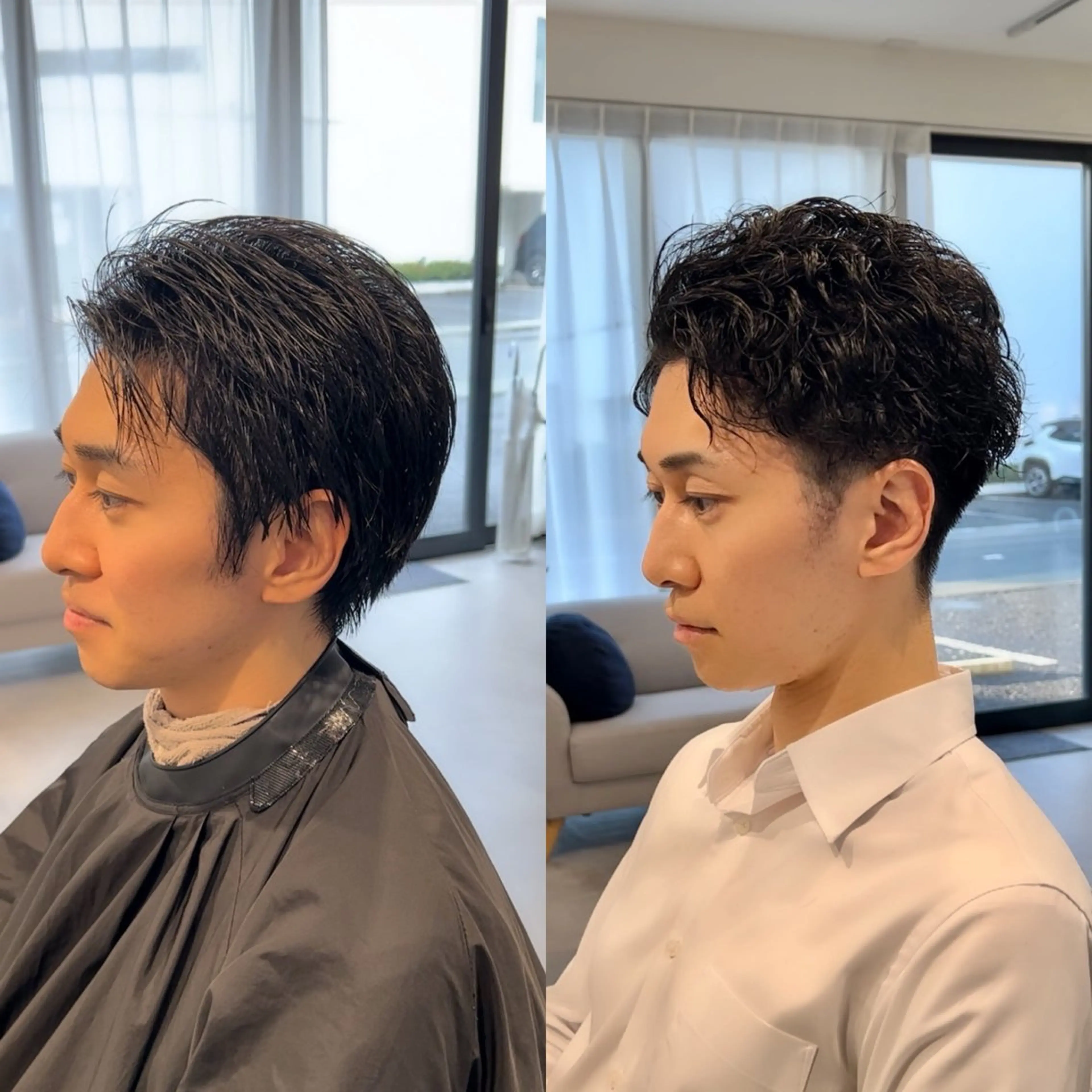 メンズ メンズパーマ リベイルけんた モデル募集のヘアスタイル