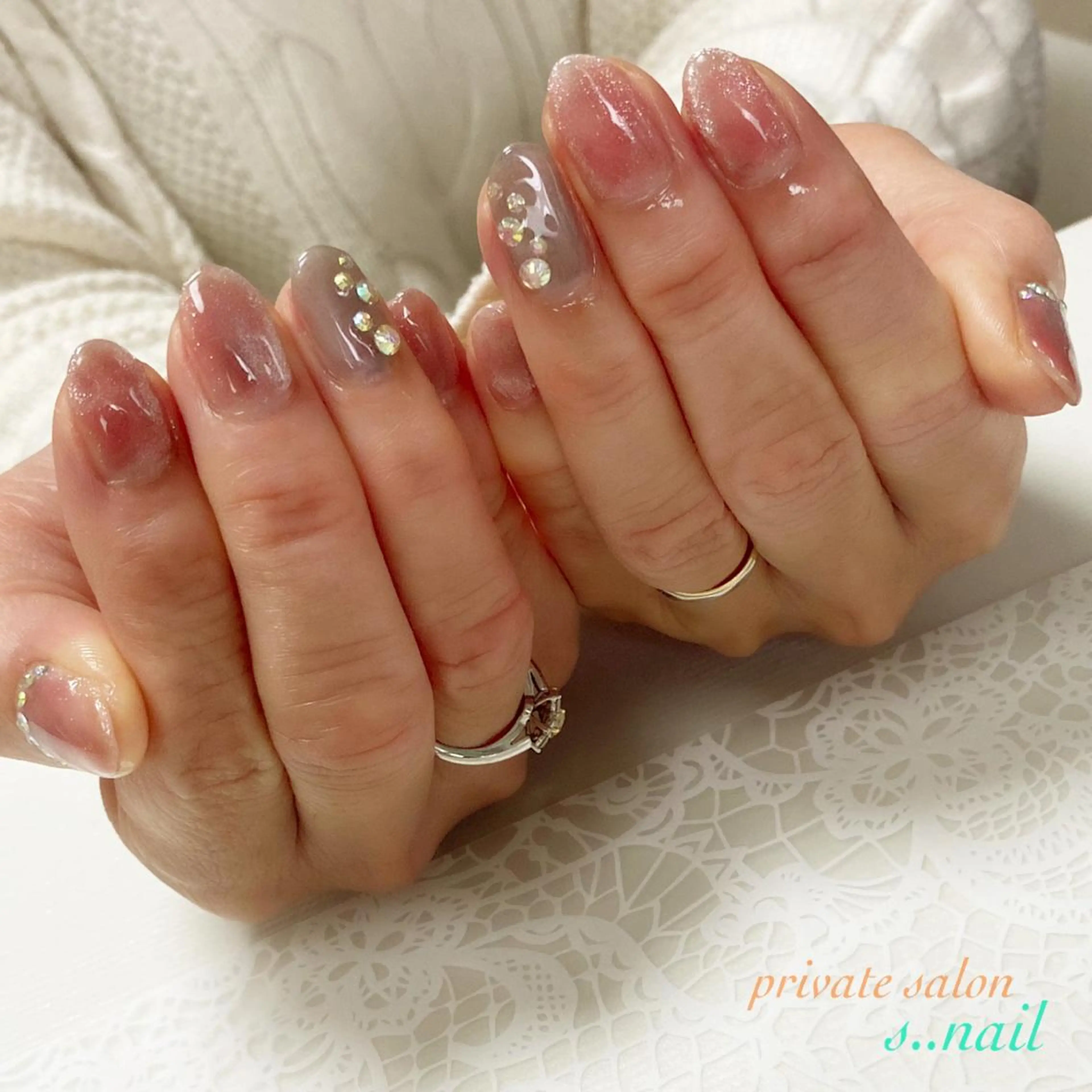 ネイル ピンク ハンドネイル フットネイル s..nail / MORITAのネイルデザイン