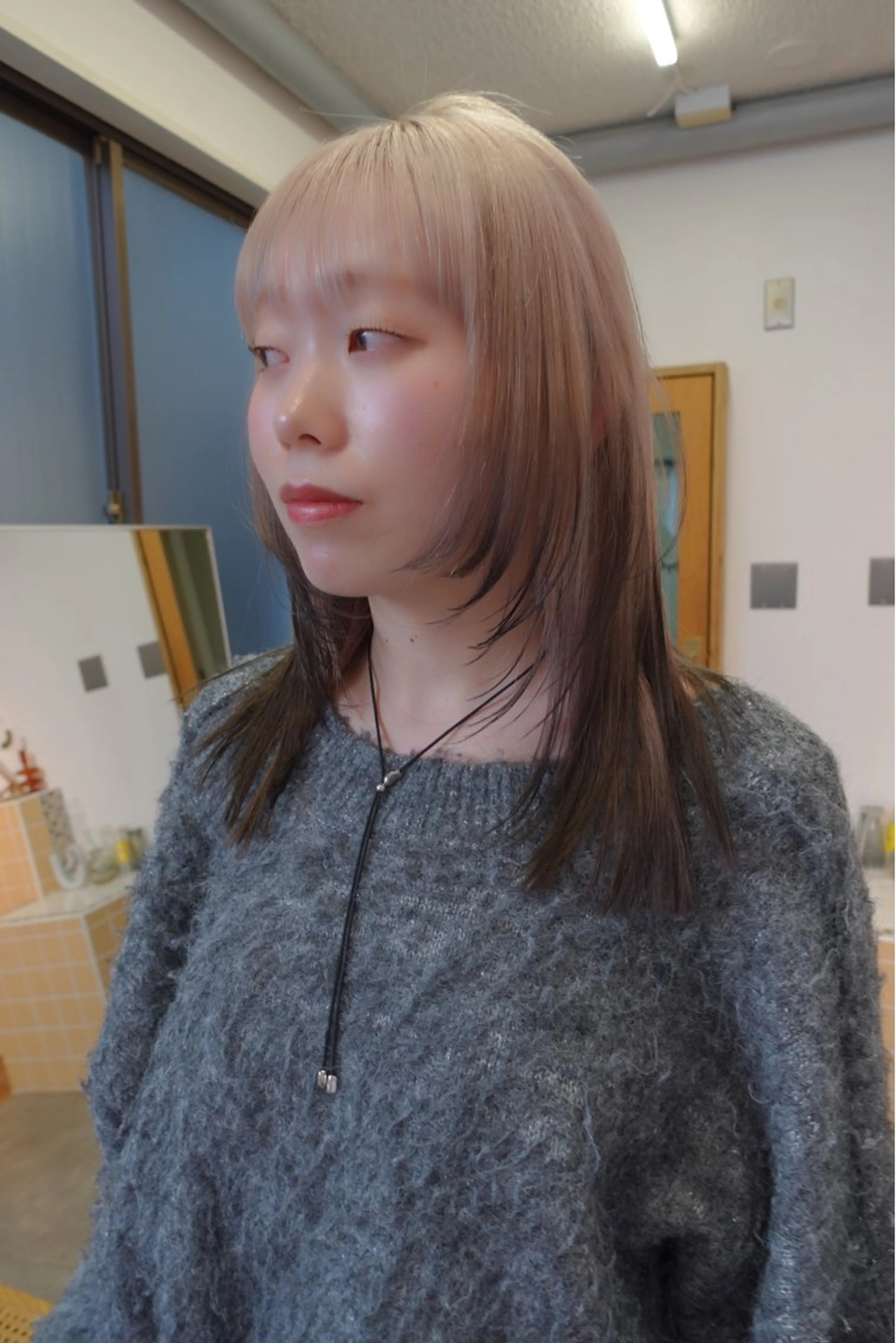 ミディアム カラー ヘアカラー sakura🌸 レイヤー/韓国ヘアのヘアスタイル