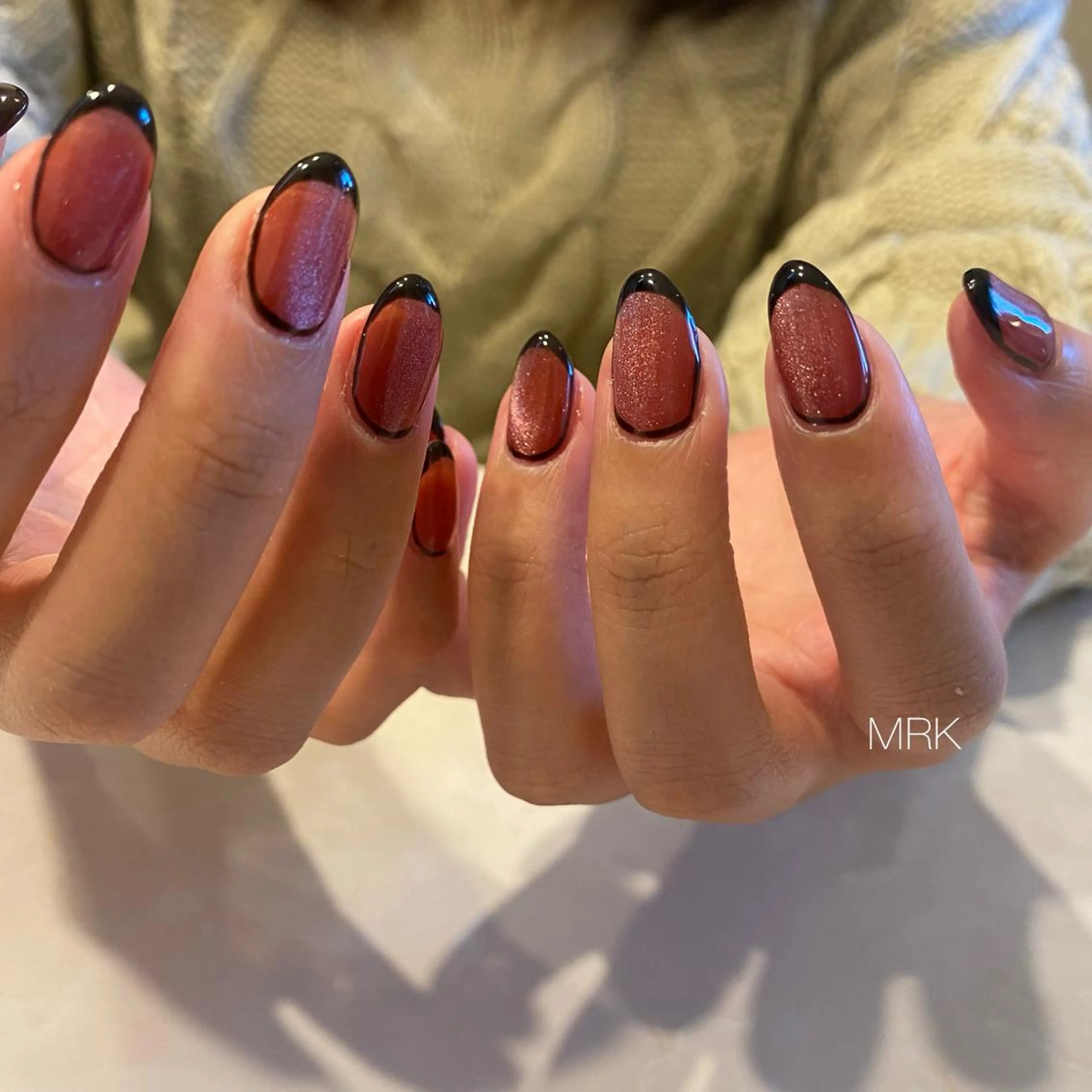 ネイル フレンチネイル マグネットネイル MARUKO nailのネイルデザイン