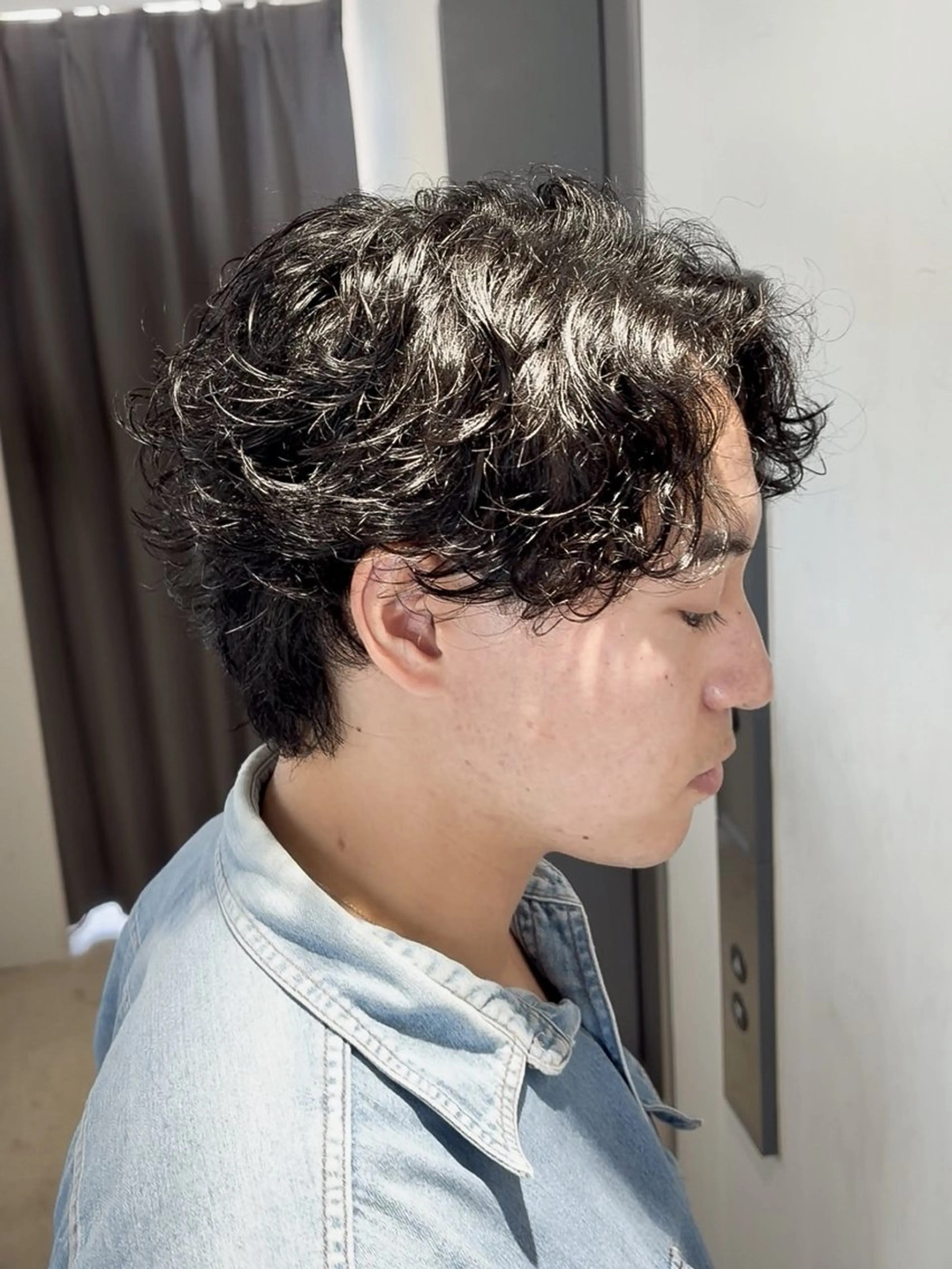 ショート メンズ カット パーマ Dover中野✂︎ メンズ美容師島村祐輝のヘアスタイル
