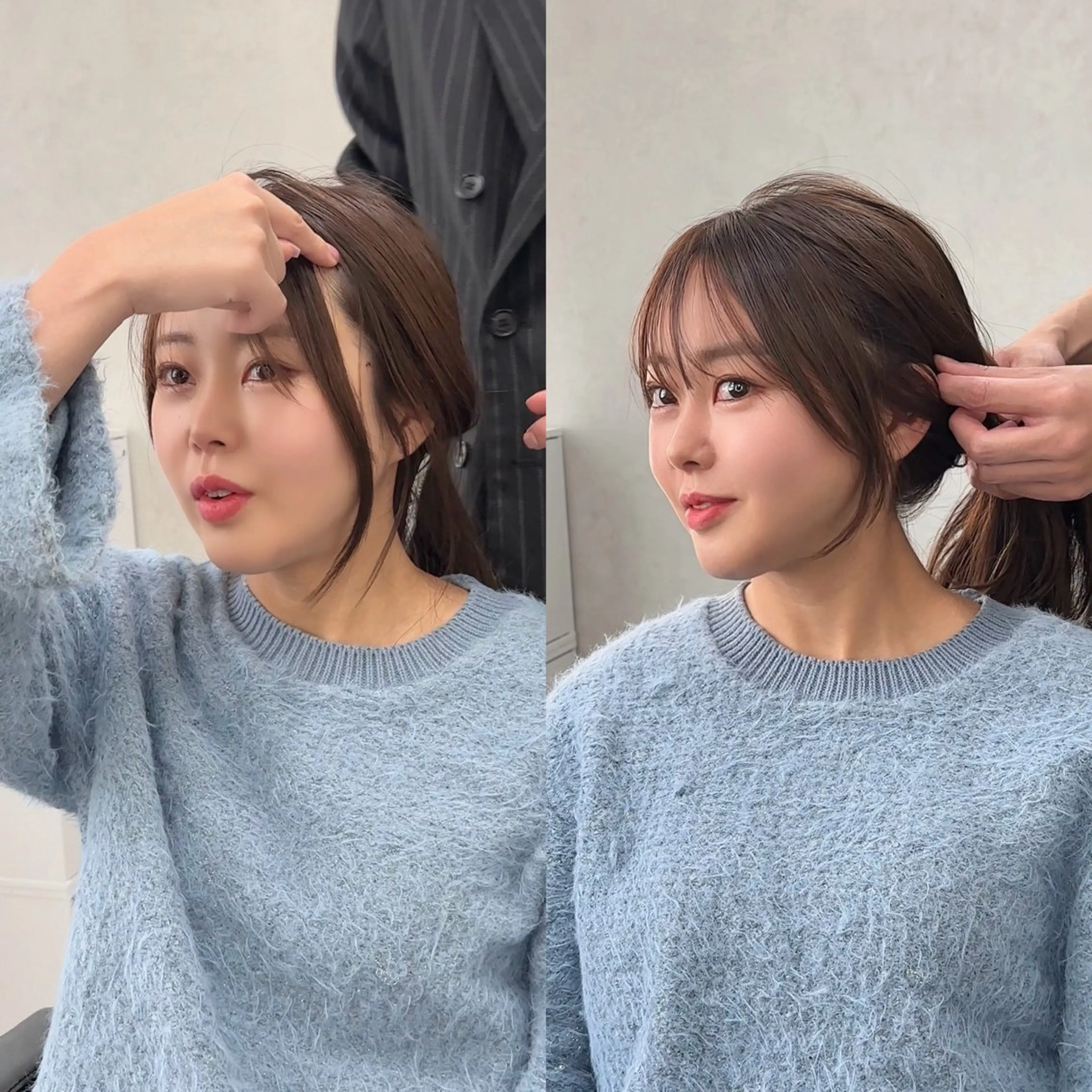 ミディアム ace 梅田所属・ツヤ髪レイヤー/ 顔まわり/kokiのヘアスタイル