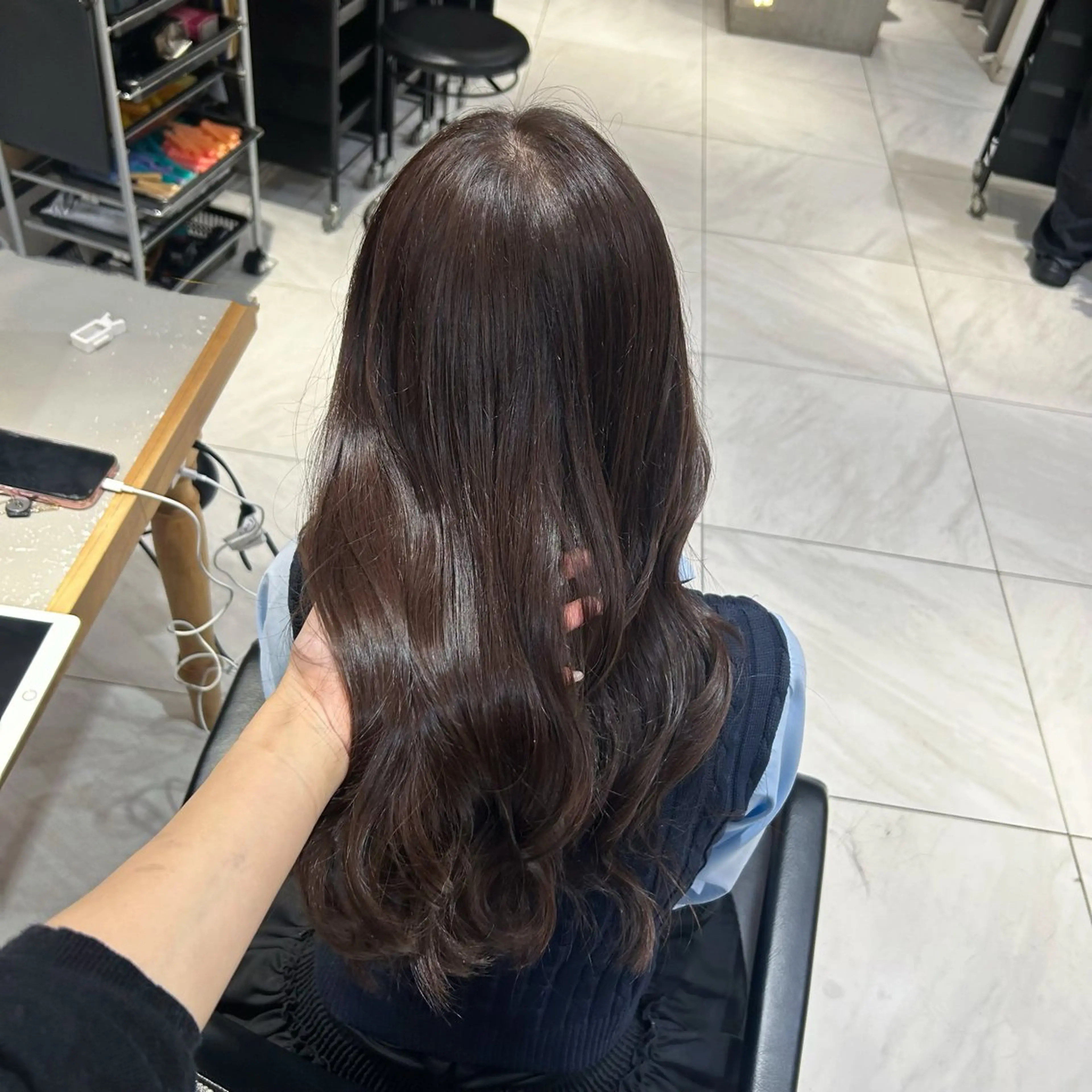 ロング ヘアカラー トリートメント 艶カラー /kokona🤍のヘアスタイル