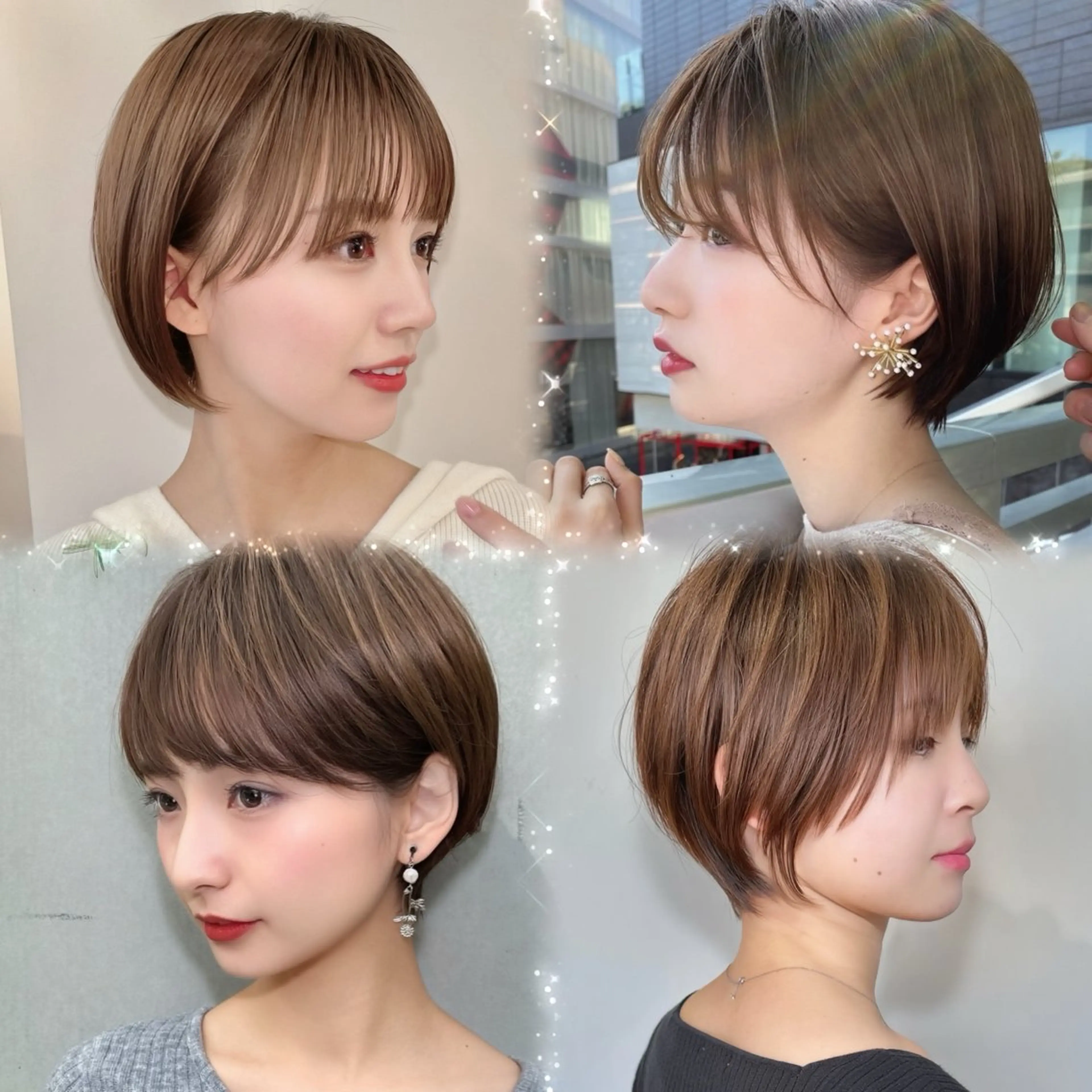 ショート カット ヘアカラー トリートメント 井上 一青 /ショート/ボブのヘアスタイル