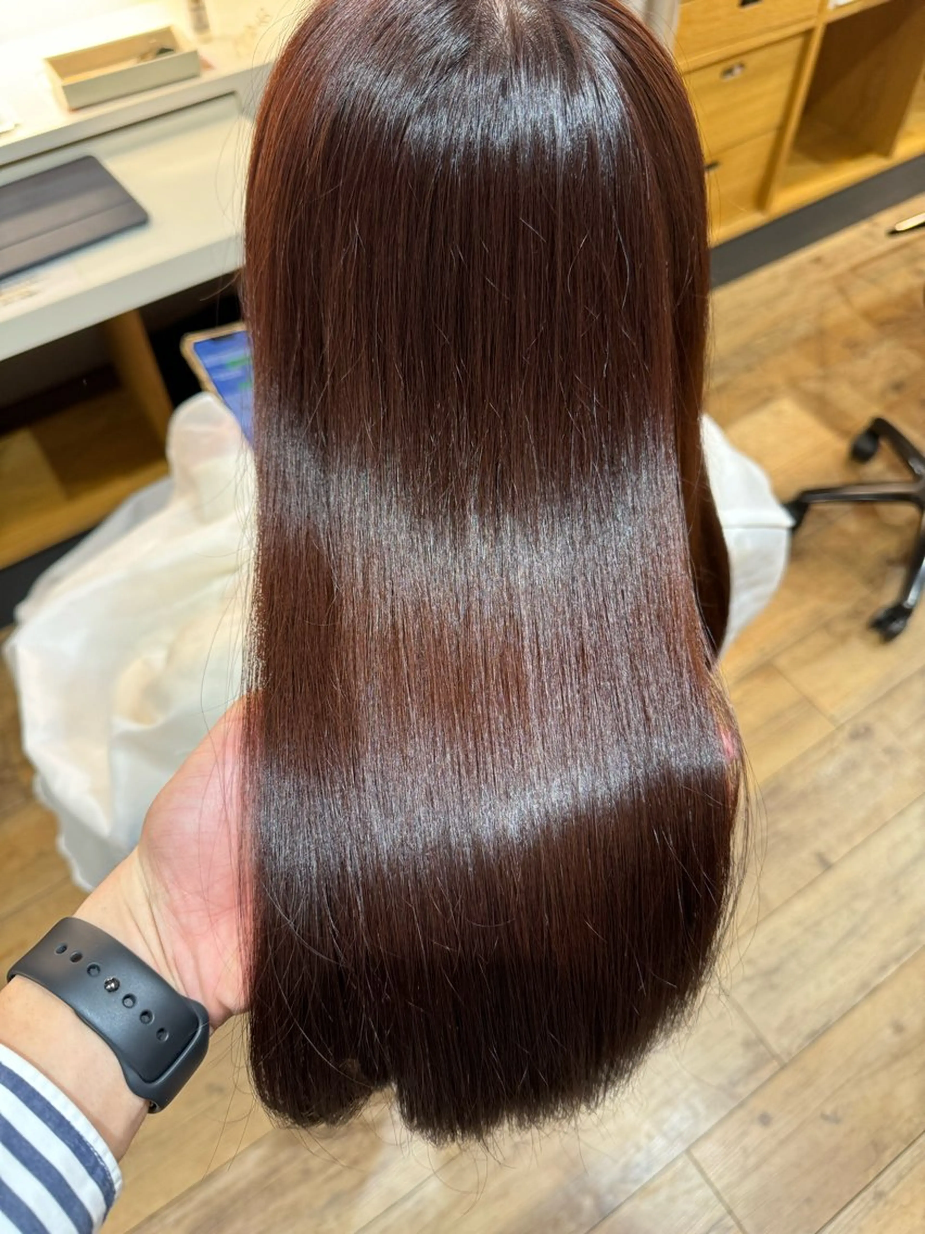 ミディアム カラー ブラウンカラー ピンクカラー ピンクブラウン 美髪/髪質改善 川口凌弥のヘアスタイル