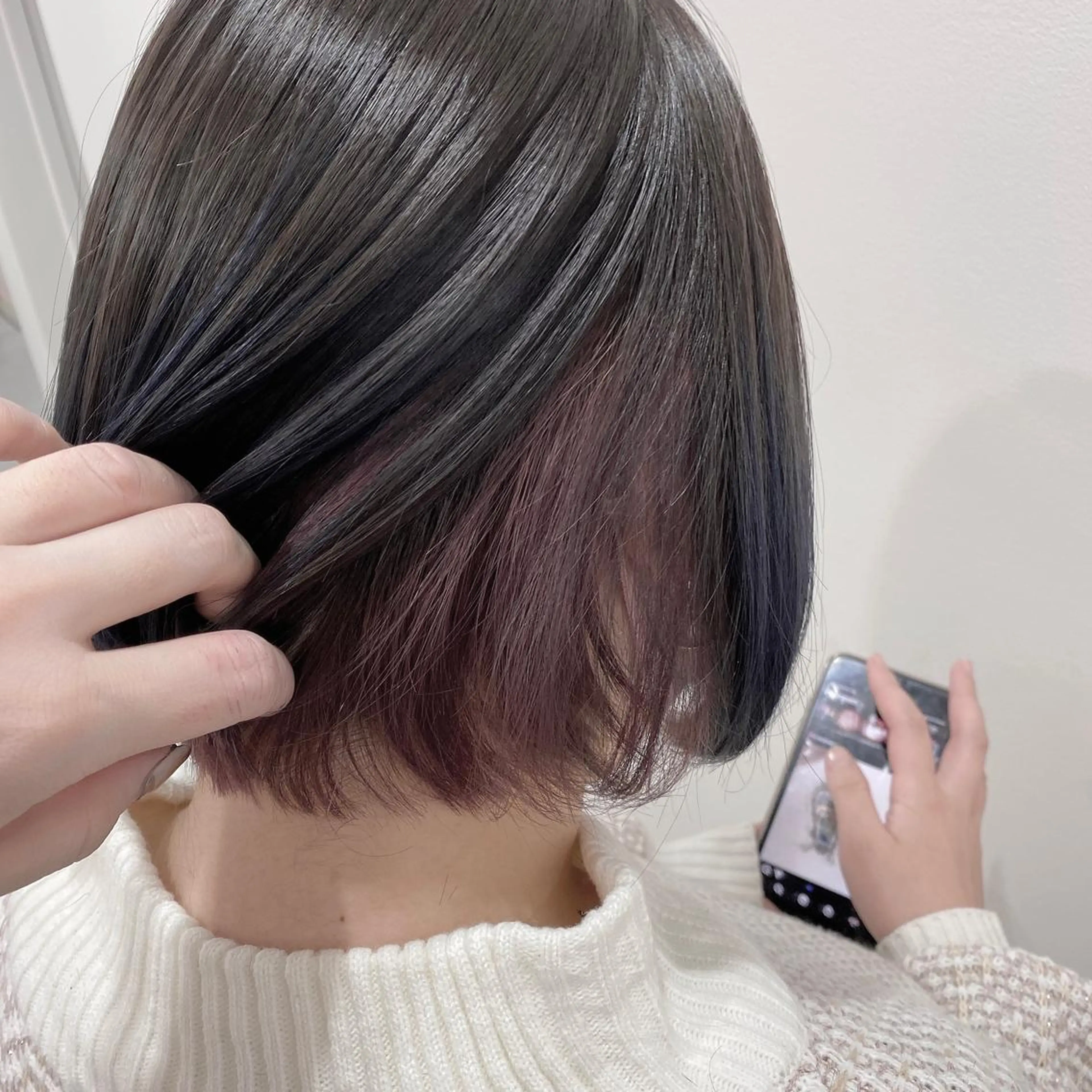 ショート カラー マンツーマン女性 美容師 奏のヘアスタイル