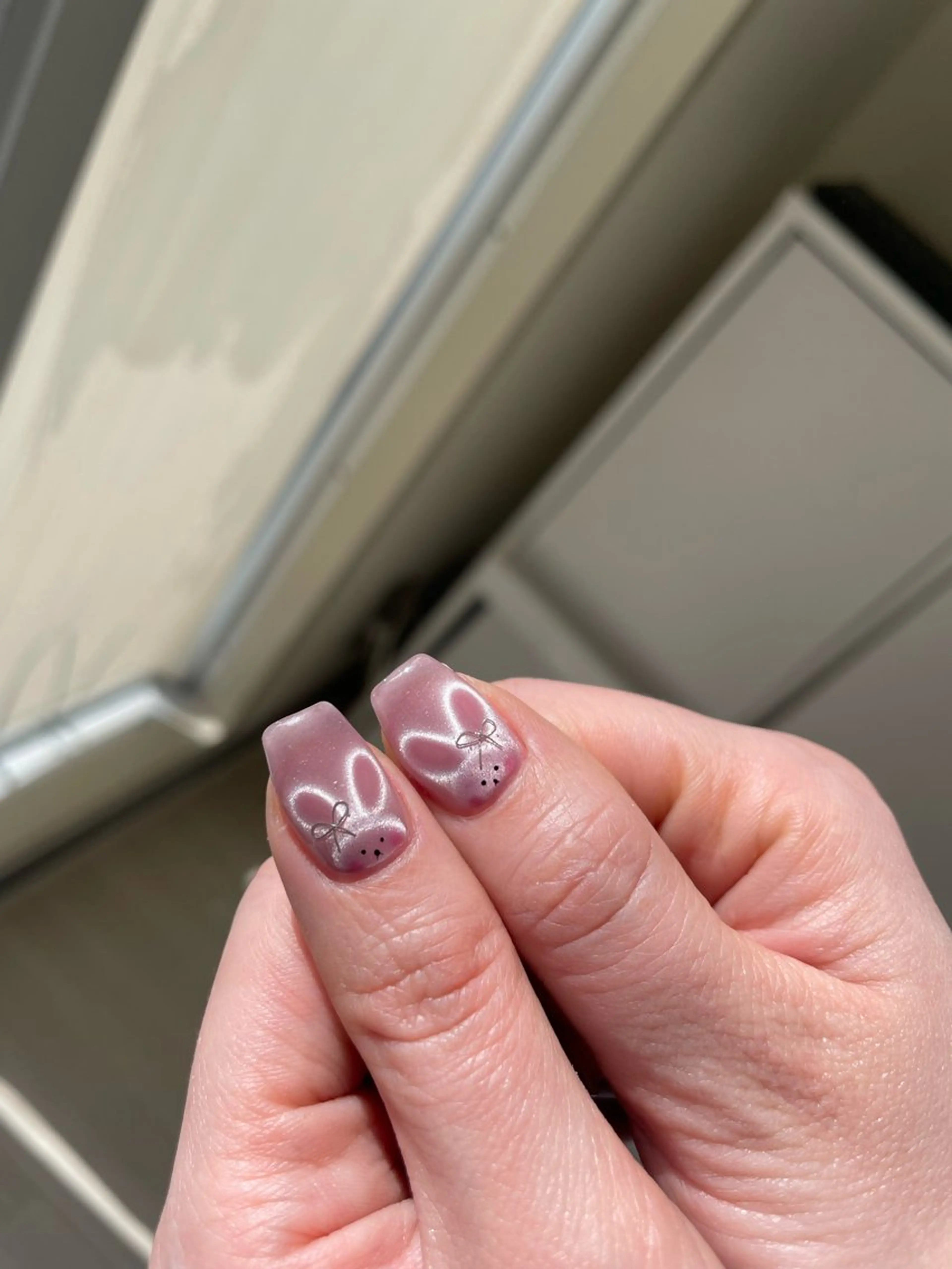 ネイル リボン ハンドネイル Hisaka Mikiのネイルデザイン