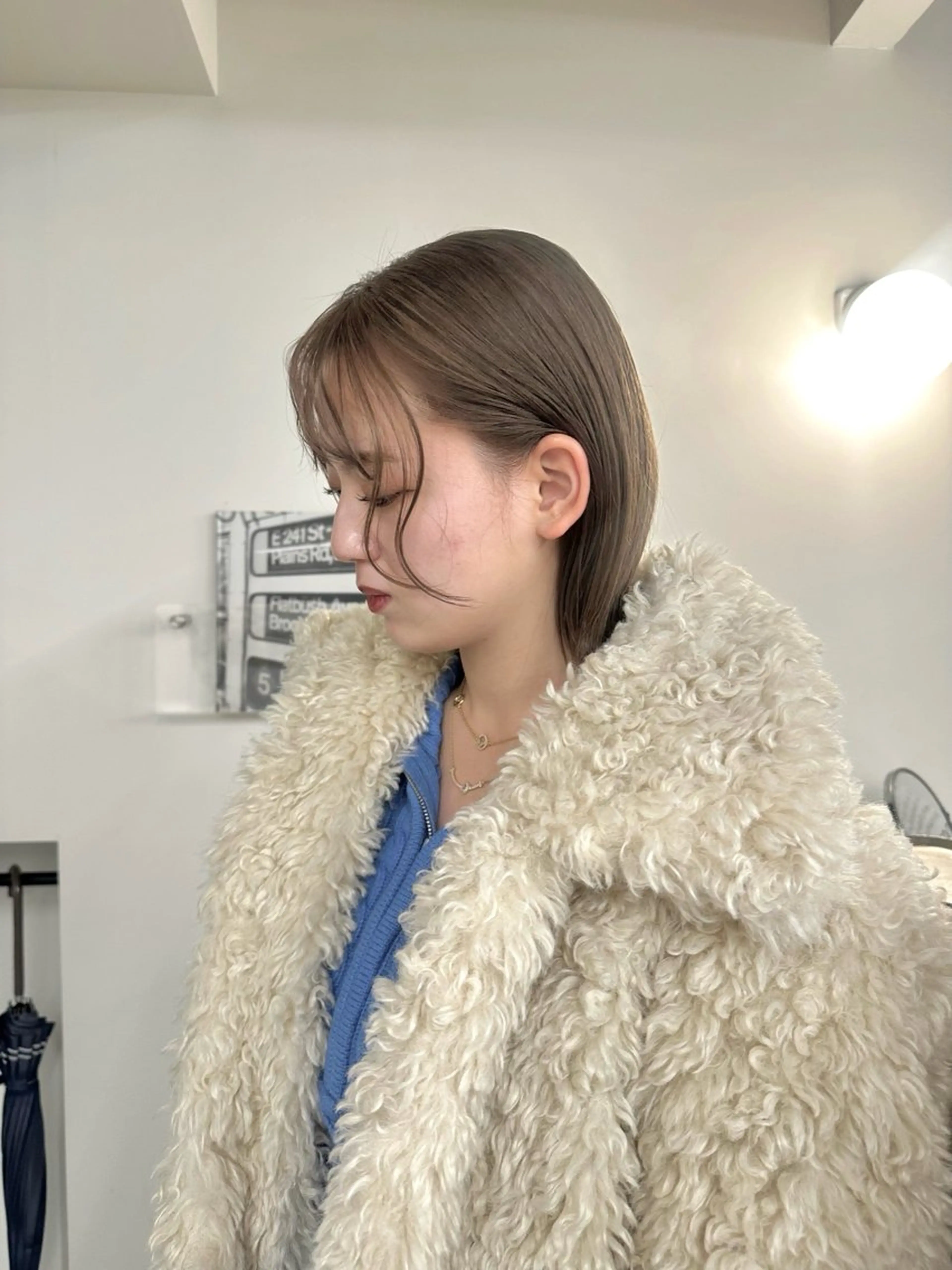 ショート カラー ベージュカラー 透明感カラー/中崎町 fukaのヘアスタイル