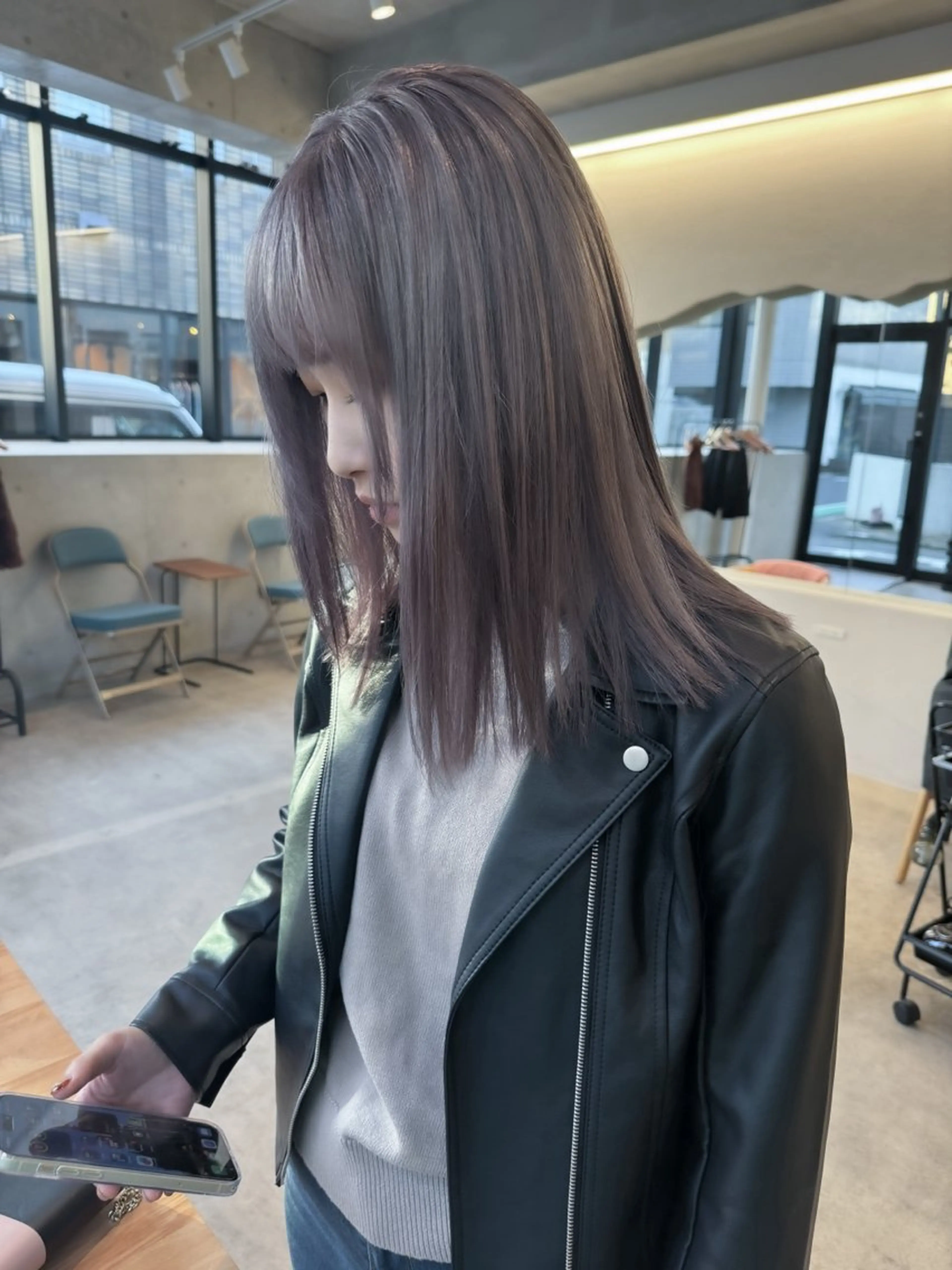 ミディアム カラー ヘアアレンジ ミニボブ/ブリーチ 🌈MISATOのヘアスタイル