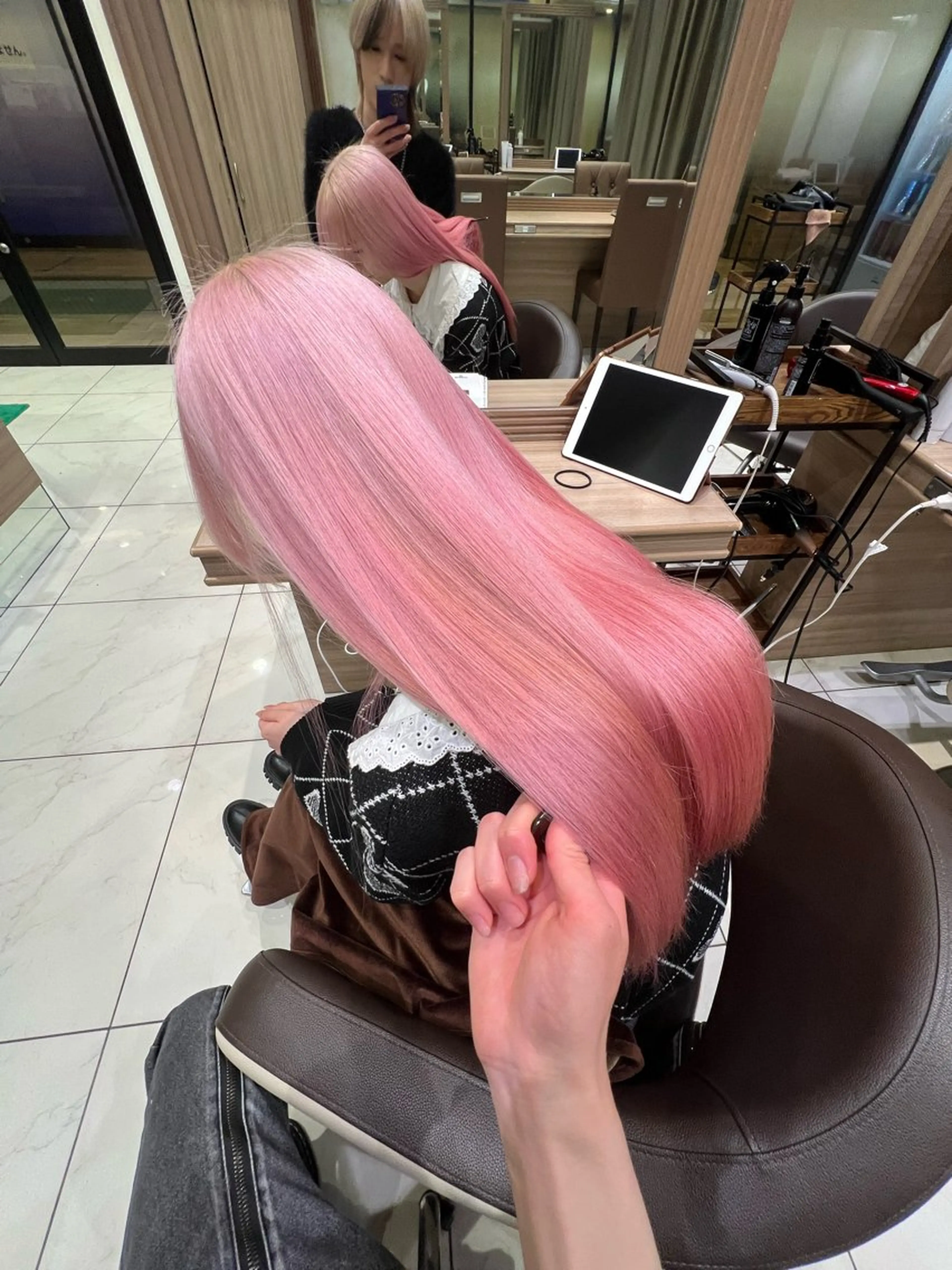 ロング カラー ヘアカラー トリートメント ブリーチ/デザイン 💎ryuyaのヘアスタイル