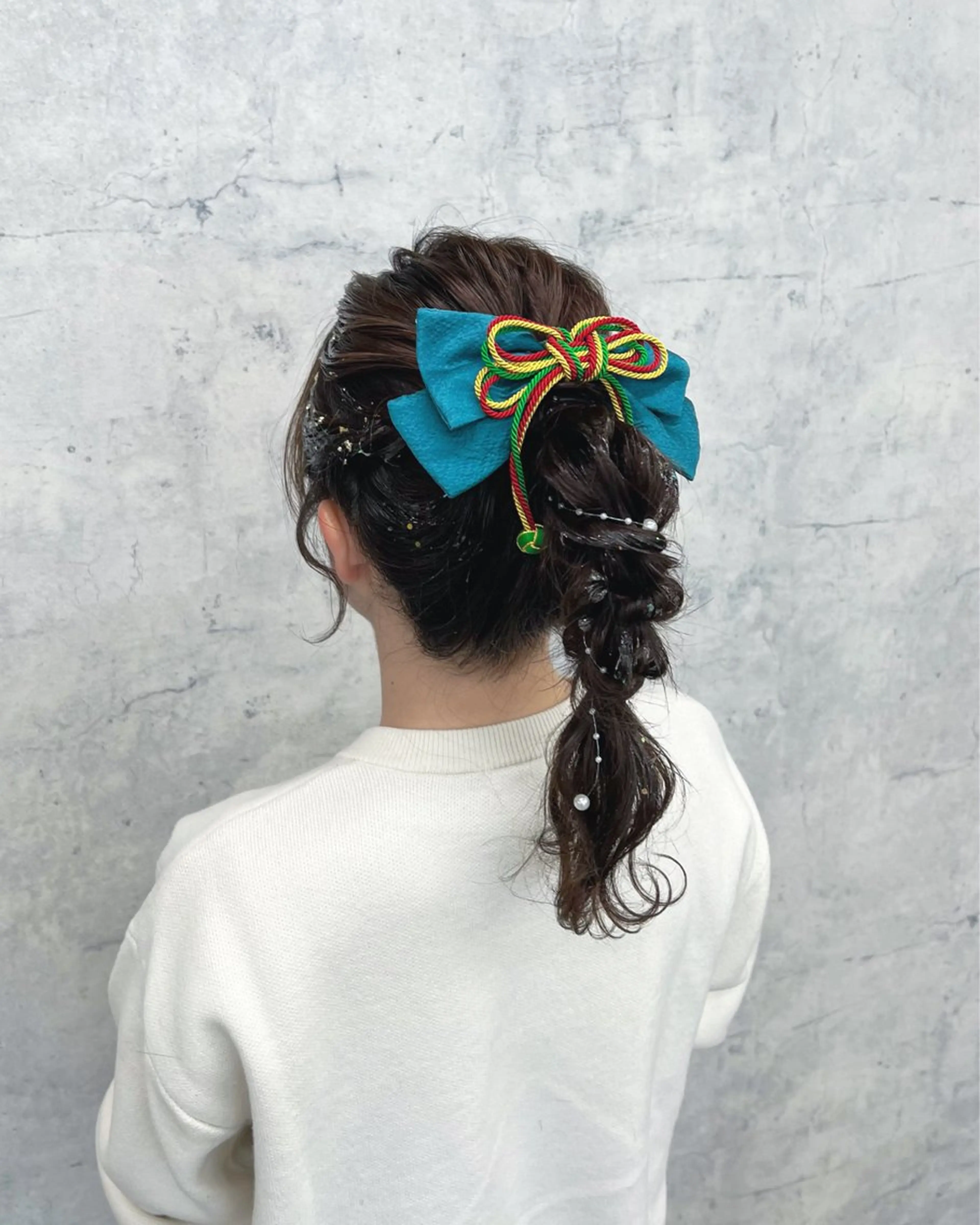 セミロング ヘアアレンジ JUNSHIN🦋 ヘアセット／カラーのヘアスタイル