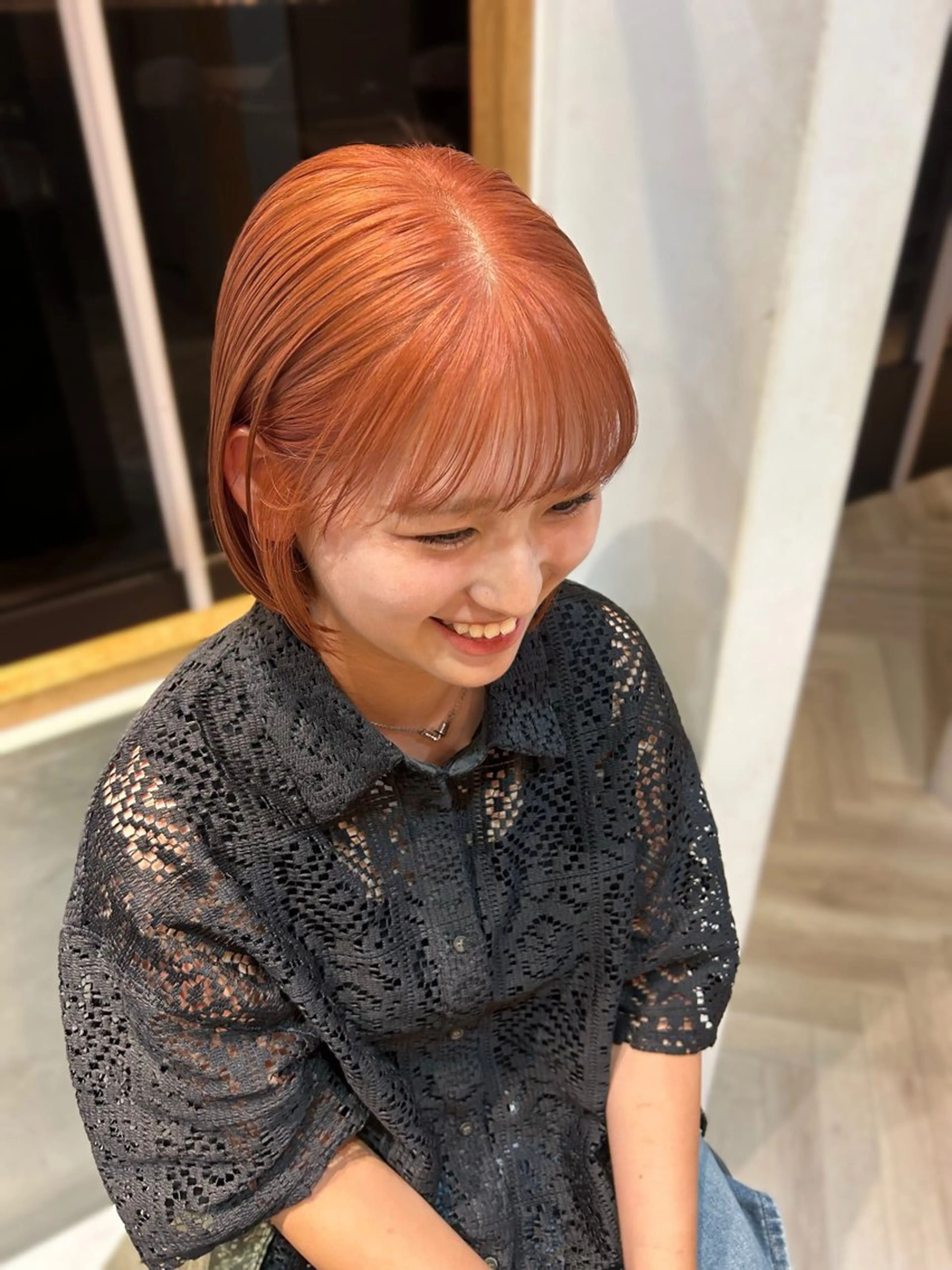 カラー ヘアカラー トリートメント 🐢ダブルカラー🐢 透明感/このかのヘアスタイル