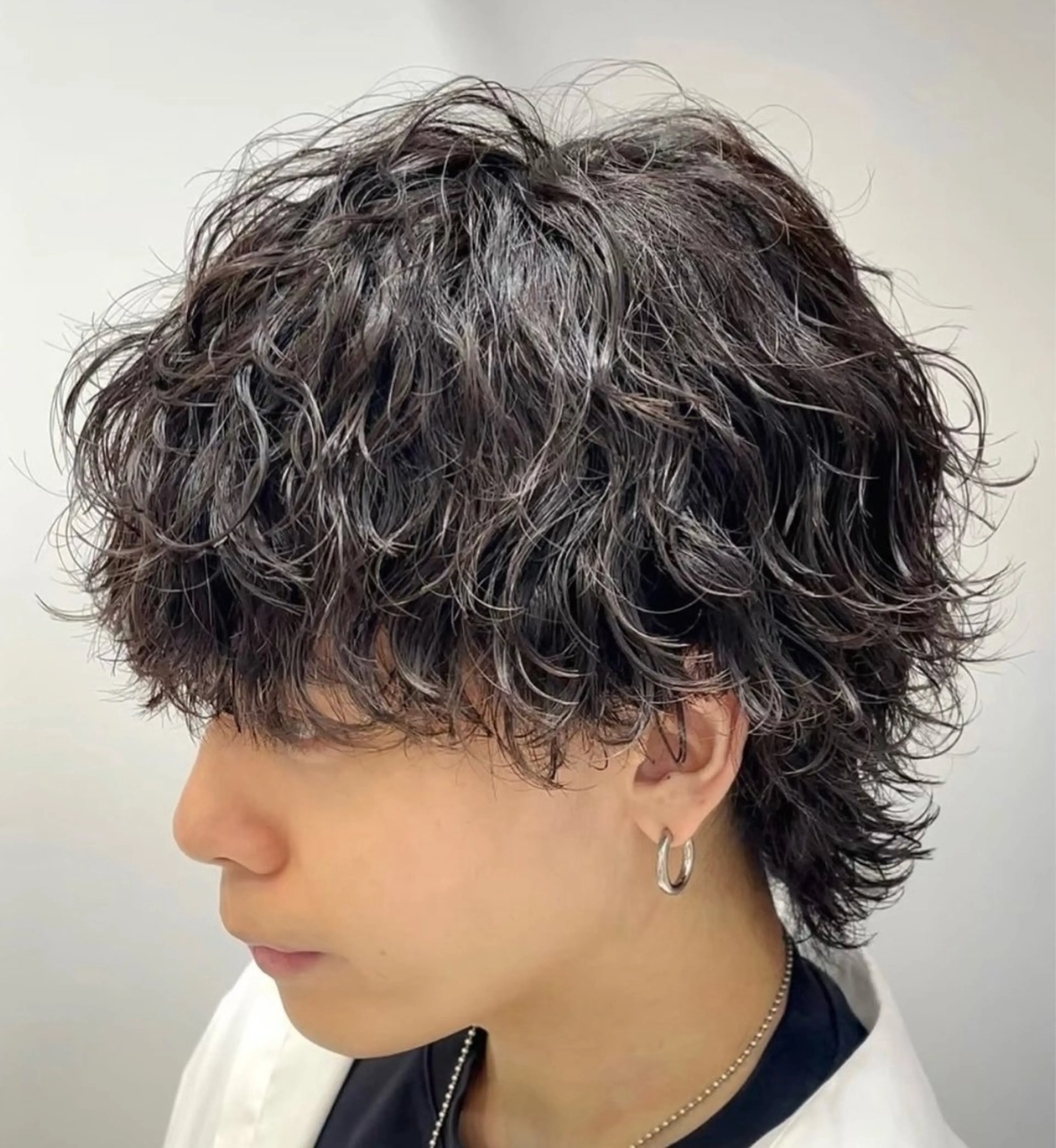 セミロング カラー パーマ ヘアアレンジ メンズ fifth 石川 凪のヘアスタイル