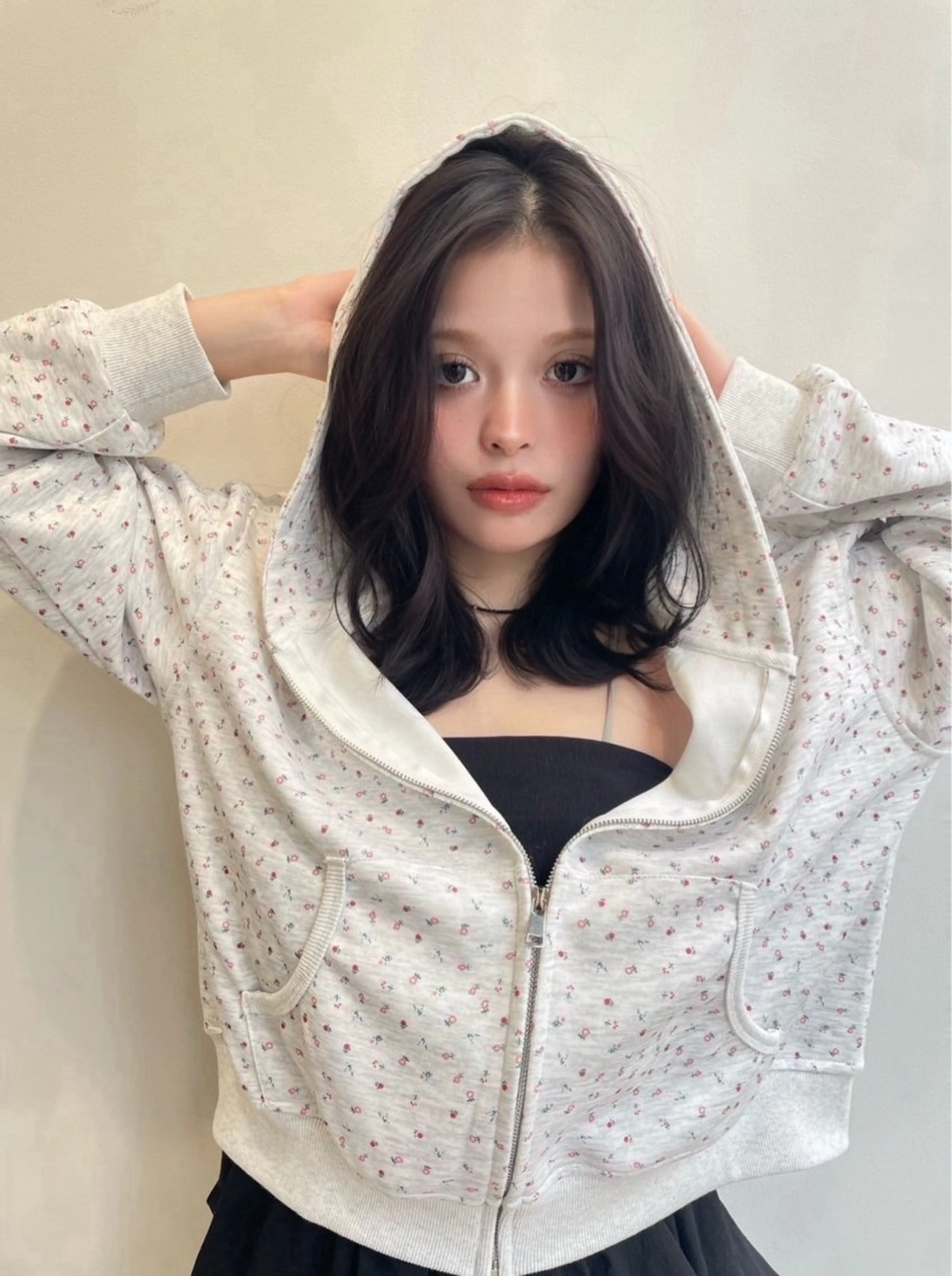 ミディアム カラー カット ヘアカラー gisel エリナのヘアスタイル