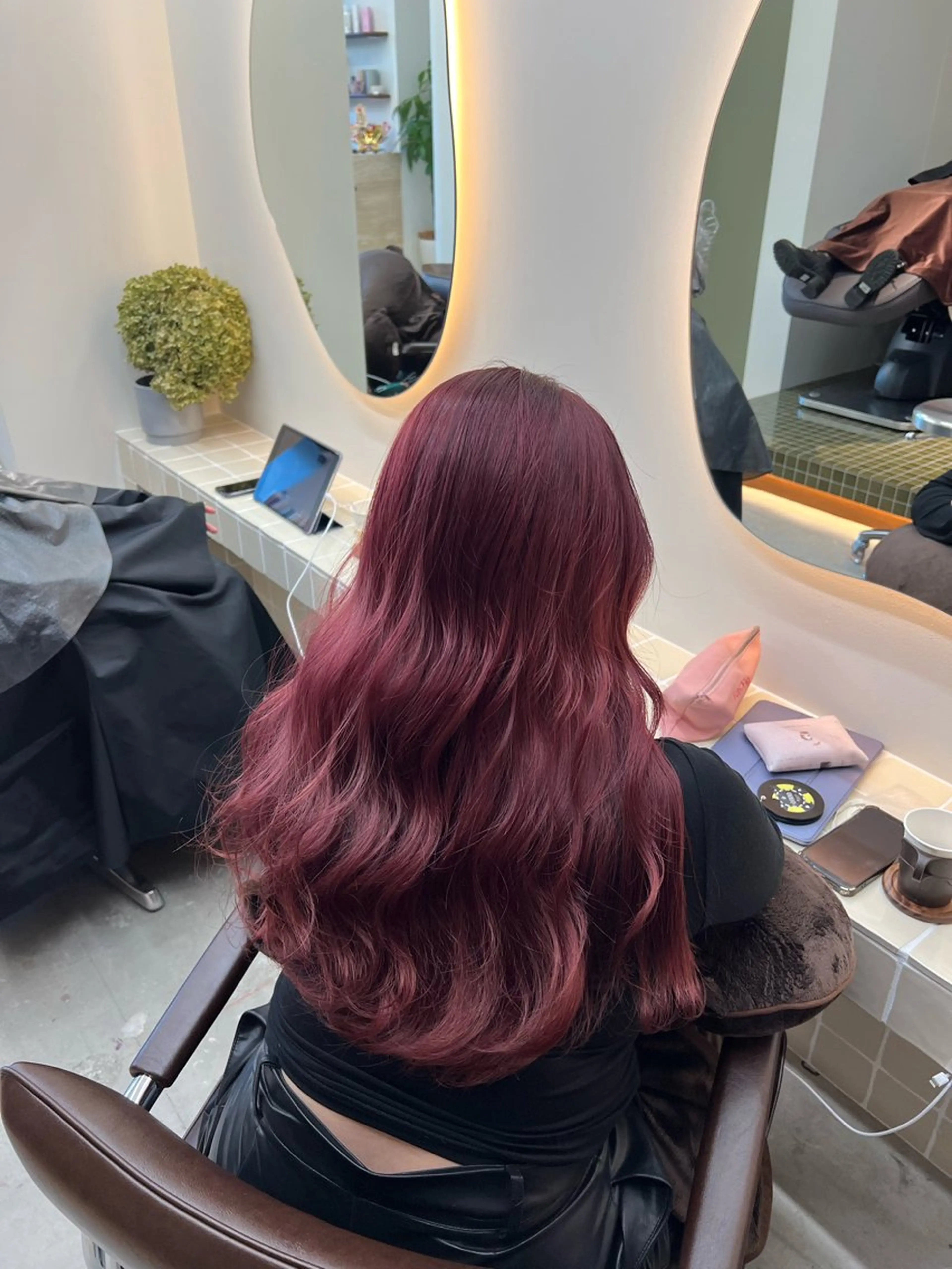 ロング カラー ブリーチ ヘアカラー トリートメント ヘッドスパ ✨髪質改善矯正× ブリーチ✨YU-KIのヘアスタイル