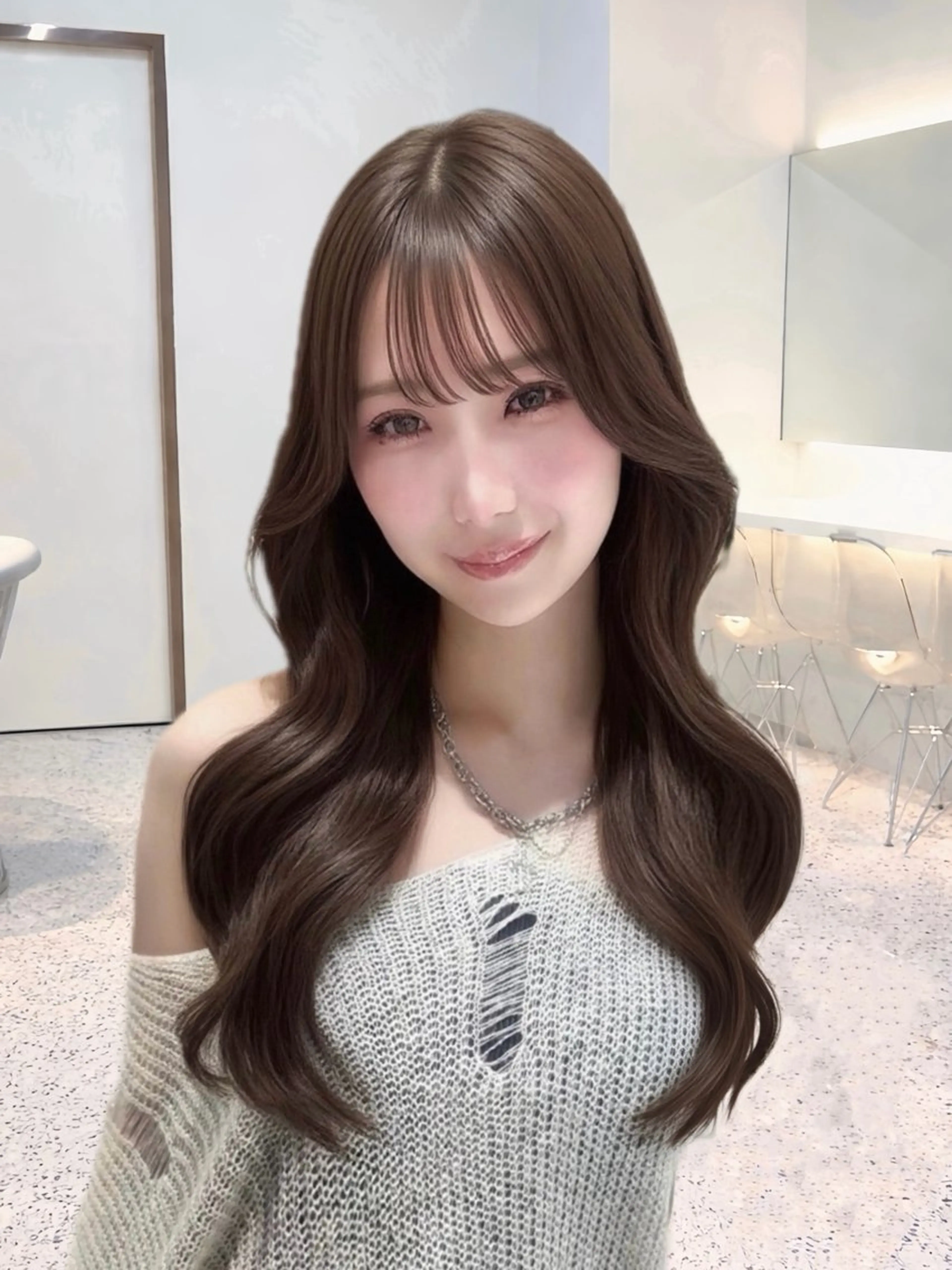 ロング カット ヘアカラー 🎀透明感カラー shizuka🎀のヘアスタイル