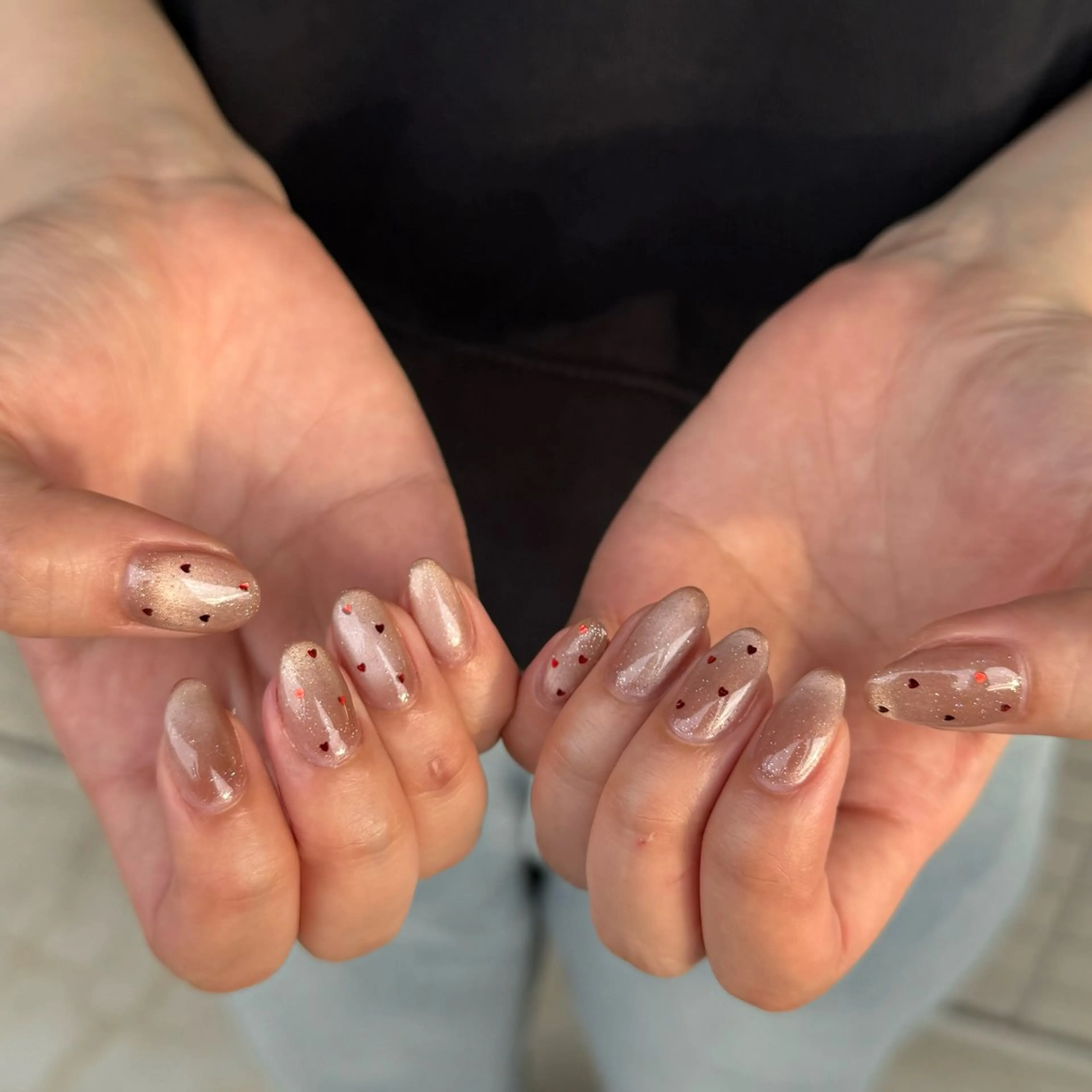 《-Hand-オフ込み》''100色以上''マグネットorミラーネイルの写真