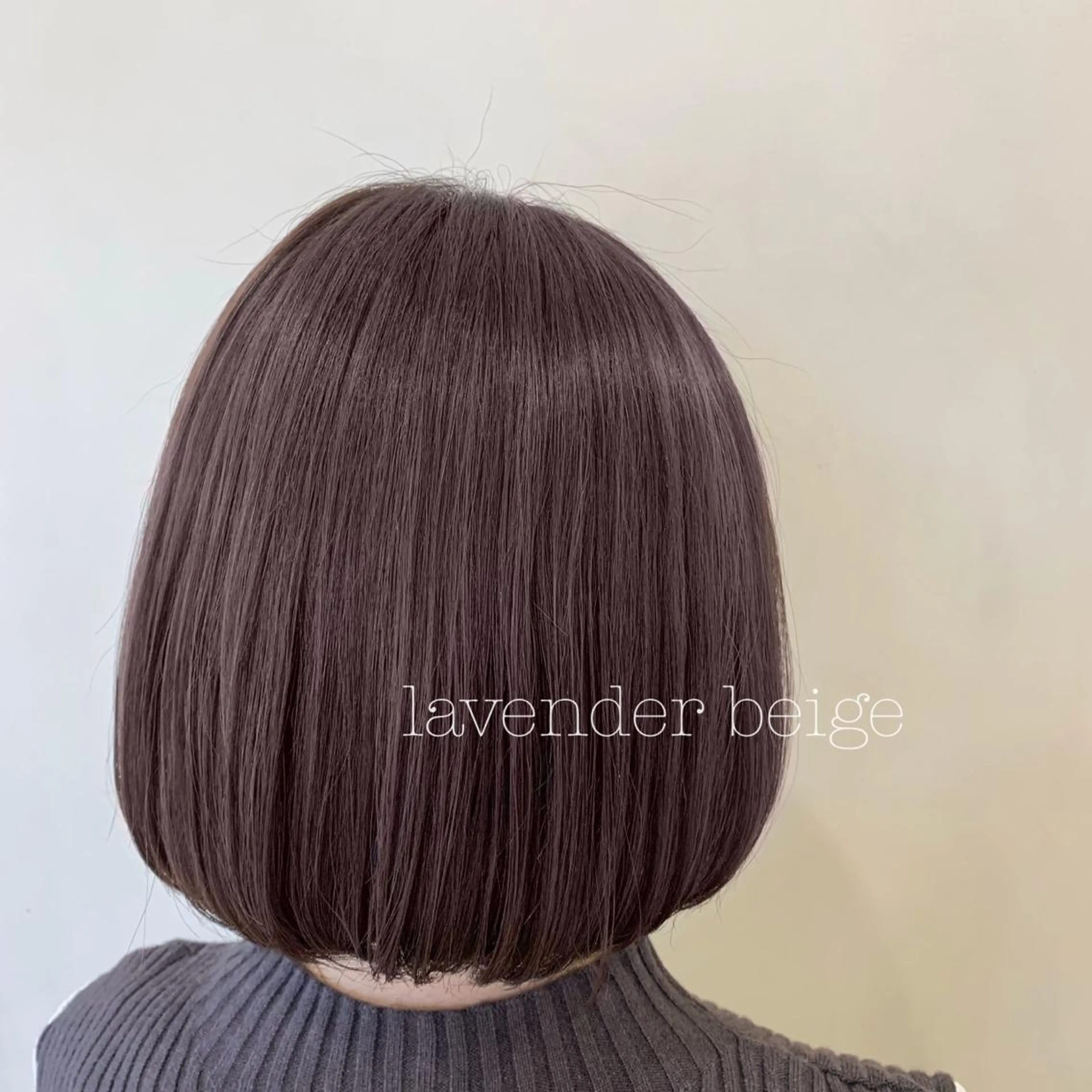 ショート カラー カット ヘアカラー トリートメント ぱつっとボブ/ 小野あかねのヘアスタイル