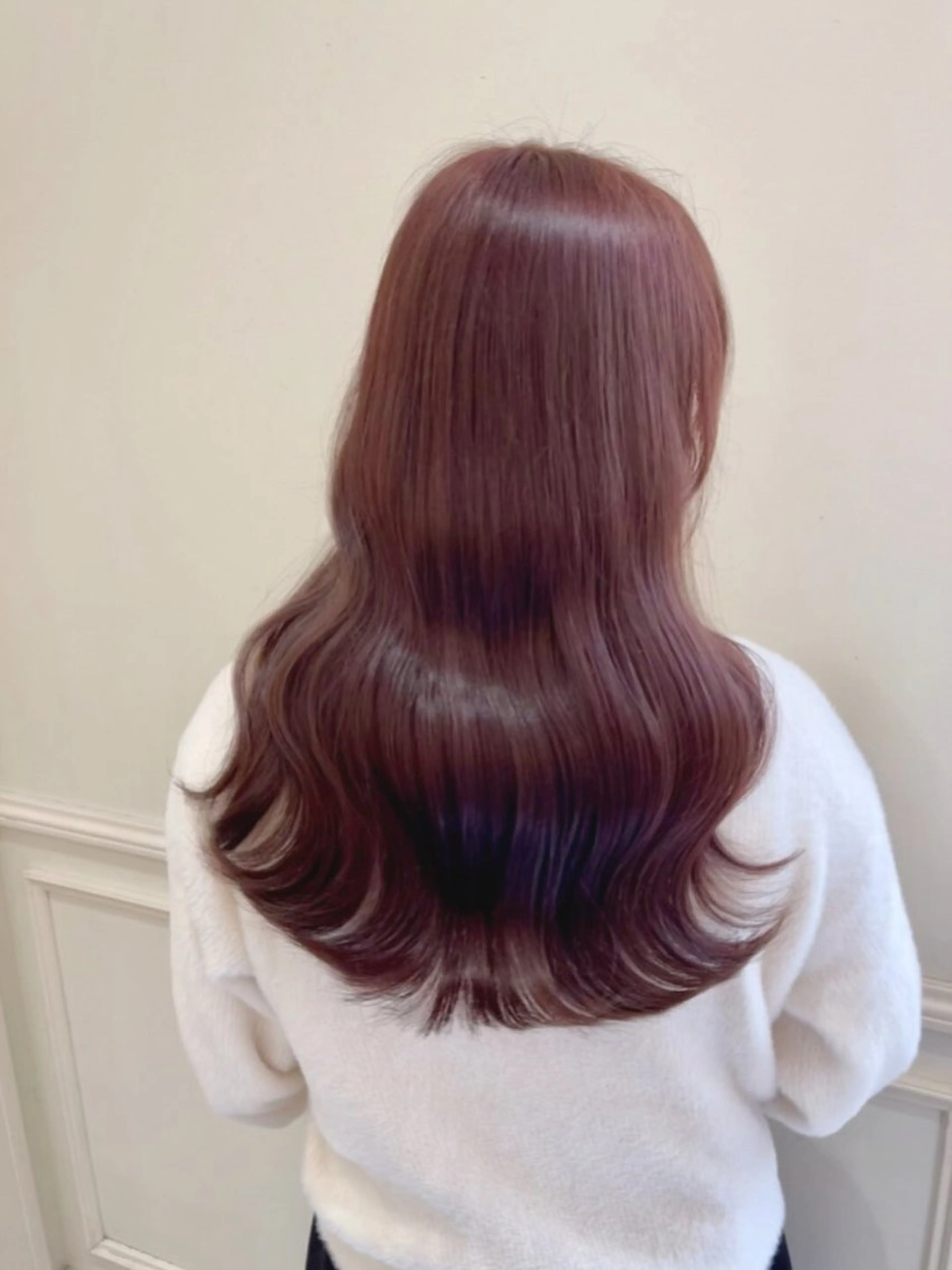 ロング カラー ブリーチ ブラウンカラー ブリーチなしカラー ピンクカラー ピンクブラウン ヘアカラー トリートメント midori 🎀 ͗ ͗のヘアスタイル