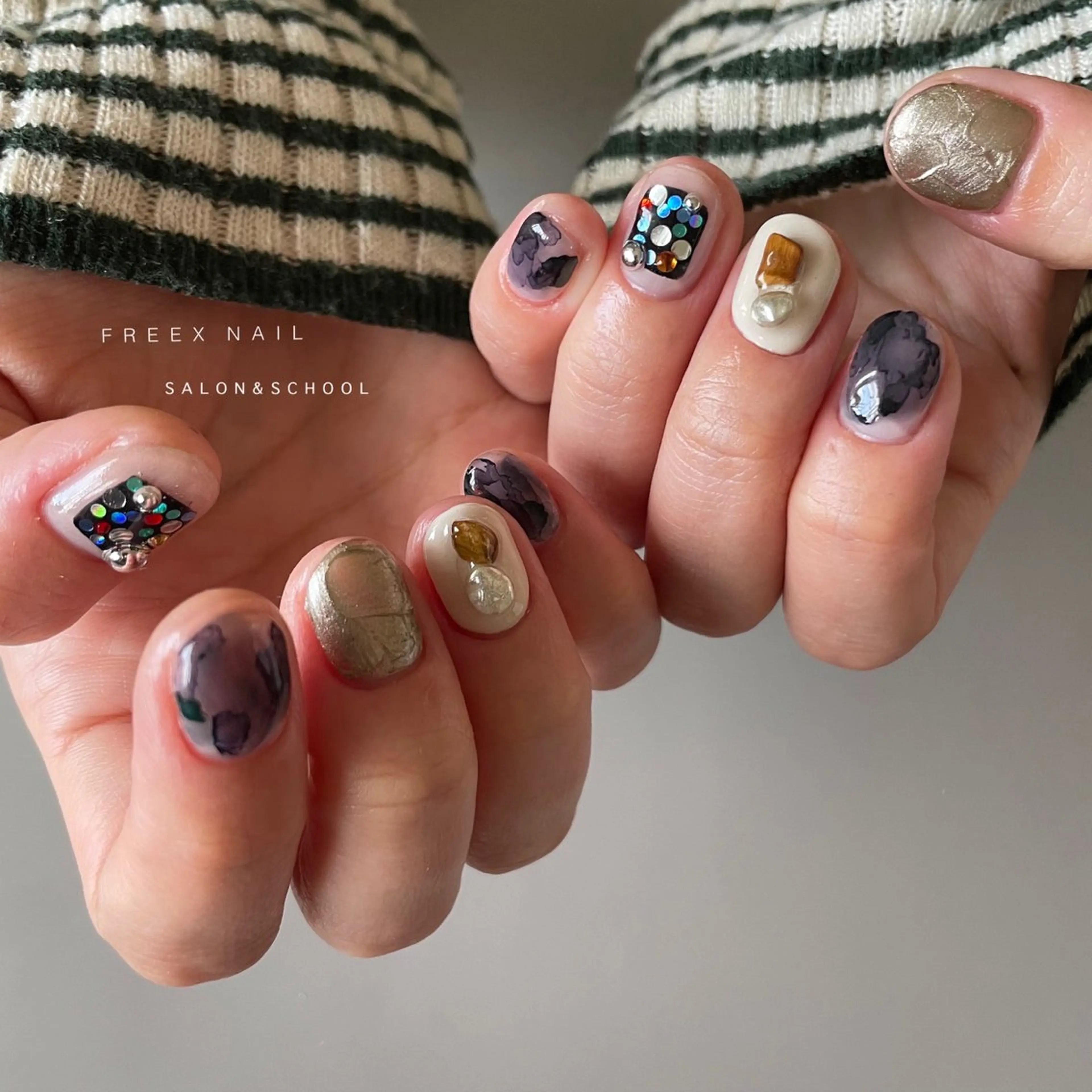 ネイル ハンドネイル ハンドケア freex nail /ニュアンス/個性派のネイルデザイン