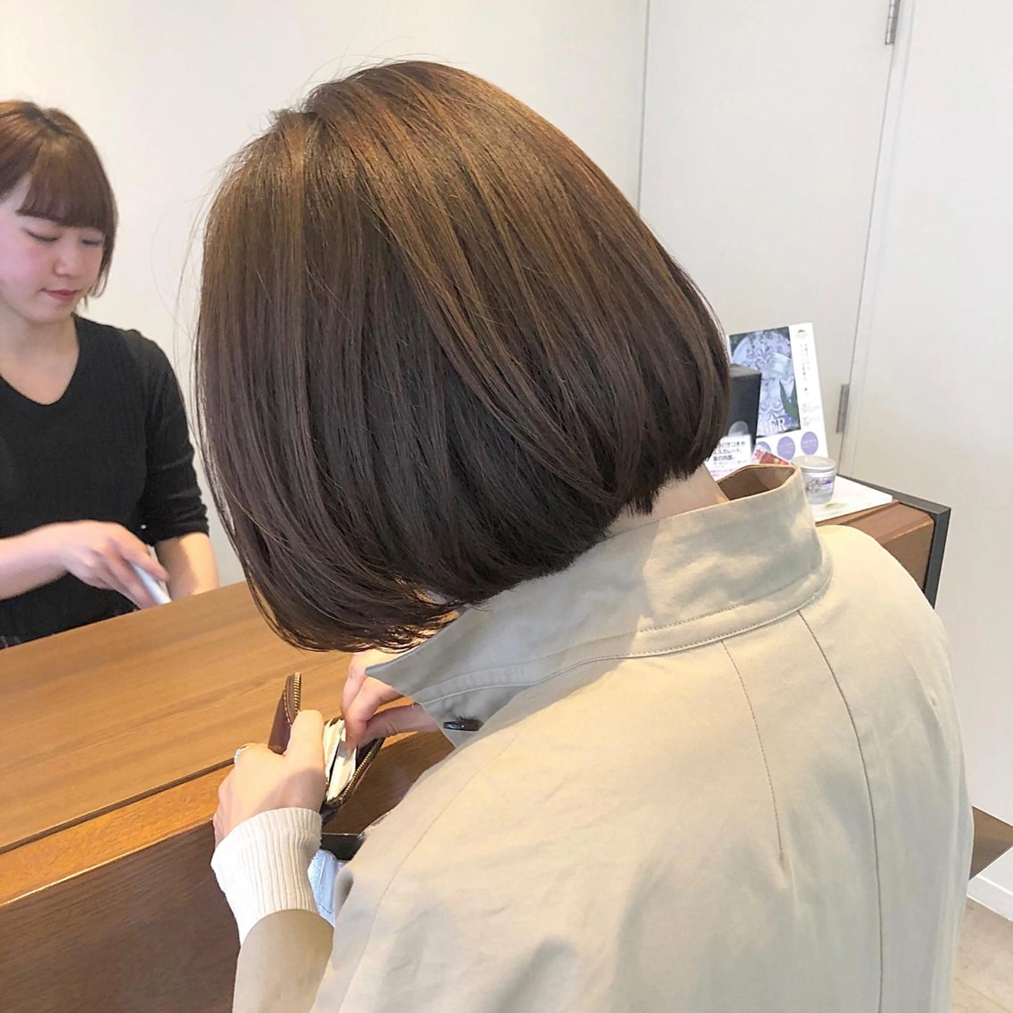 ショート カラー ショートボブ 透明感カラー グレージュ ボブ ショートヘア 🌿理想を叶える🌿 似合わせ🌟RISAのヘアスタイル