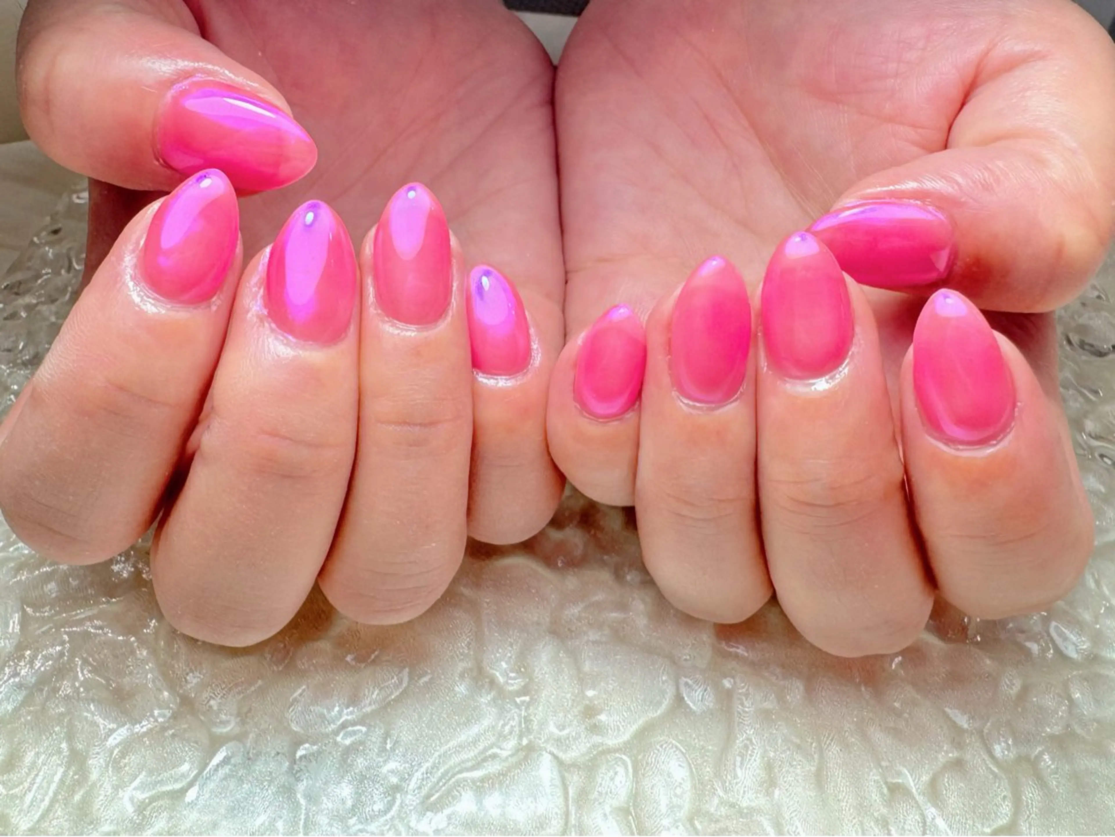 ネイル ハンドネイル マジック ミラーのネイルデザイン