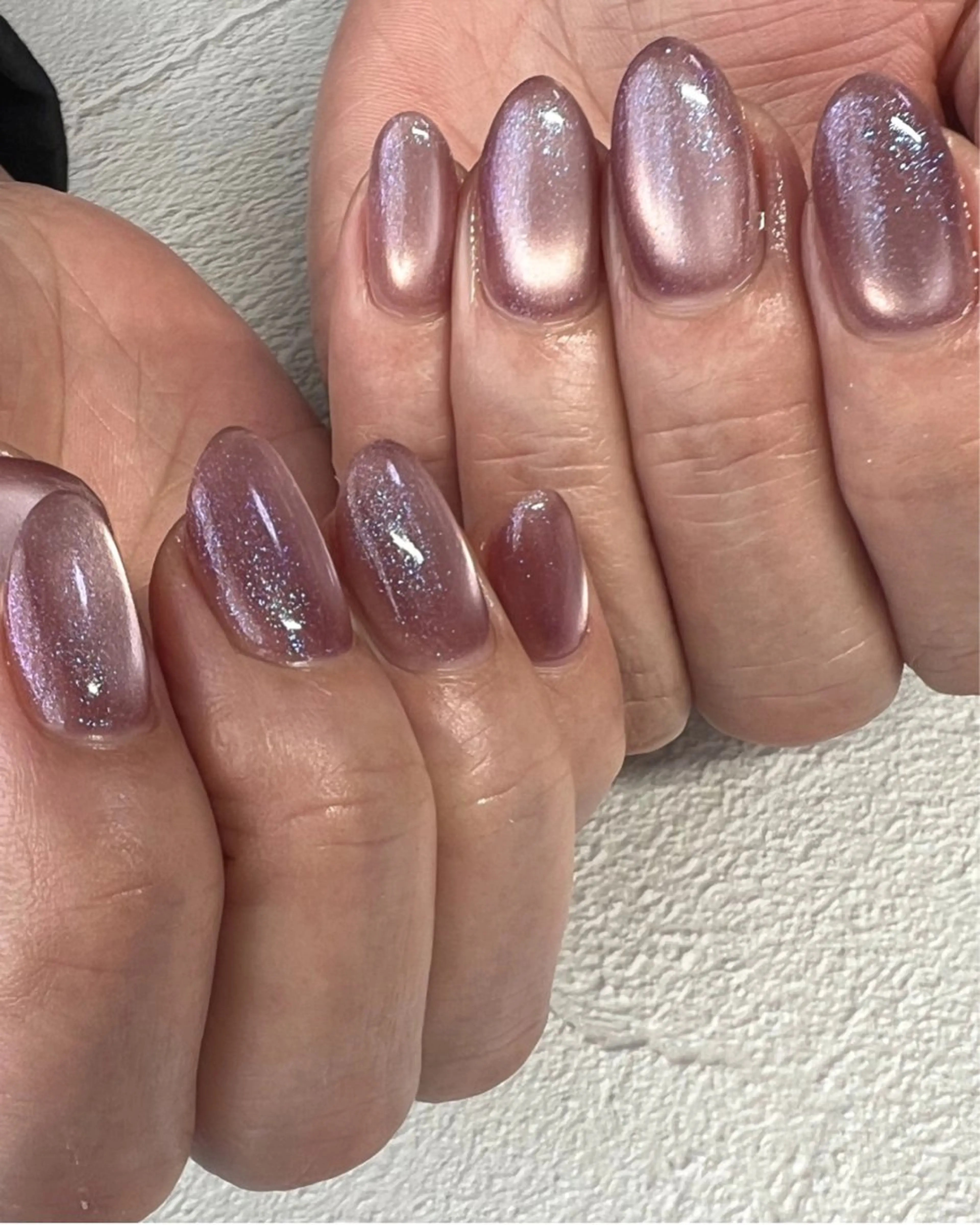 ネイル ブルー ラメ(グリッター) ハンドネイル ハンドケア nail salon Natural Cure所属・YAMAGUCHI MIHIのネイルデザイン