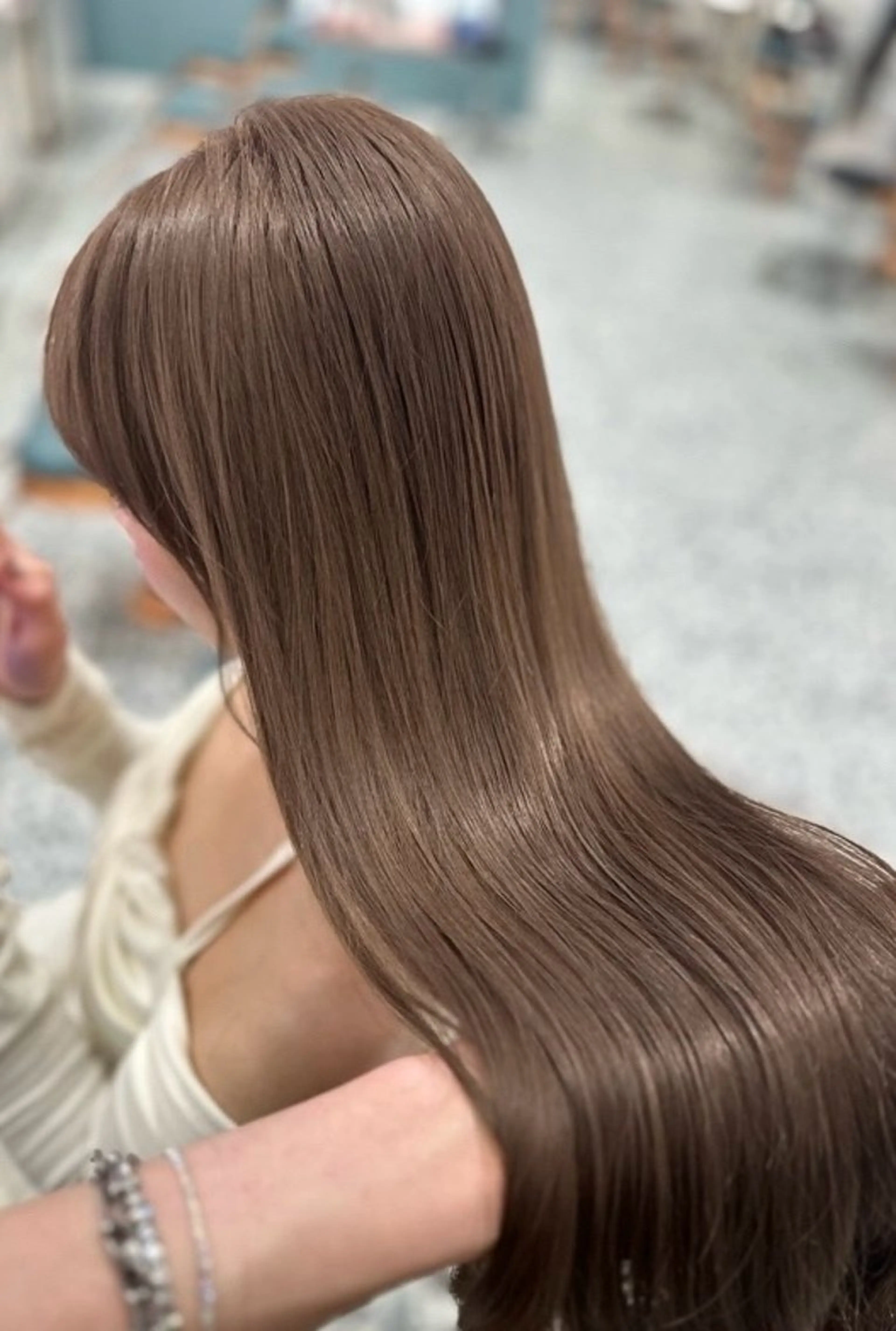 ロング カラー ブリーチ 透明感カラー ダブルカラー ブリーチなしカラー レイヤーカット ワンホン🎀韓国ヘア 💞渋谷/GAKUのヘアスタイル