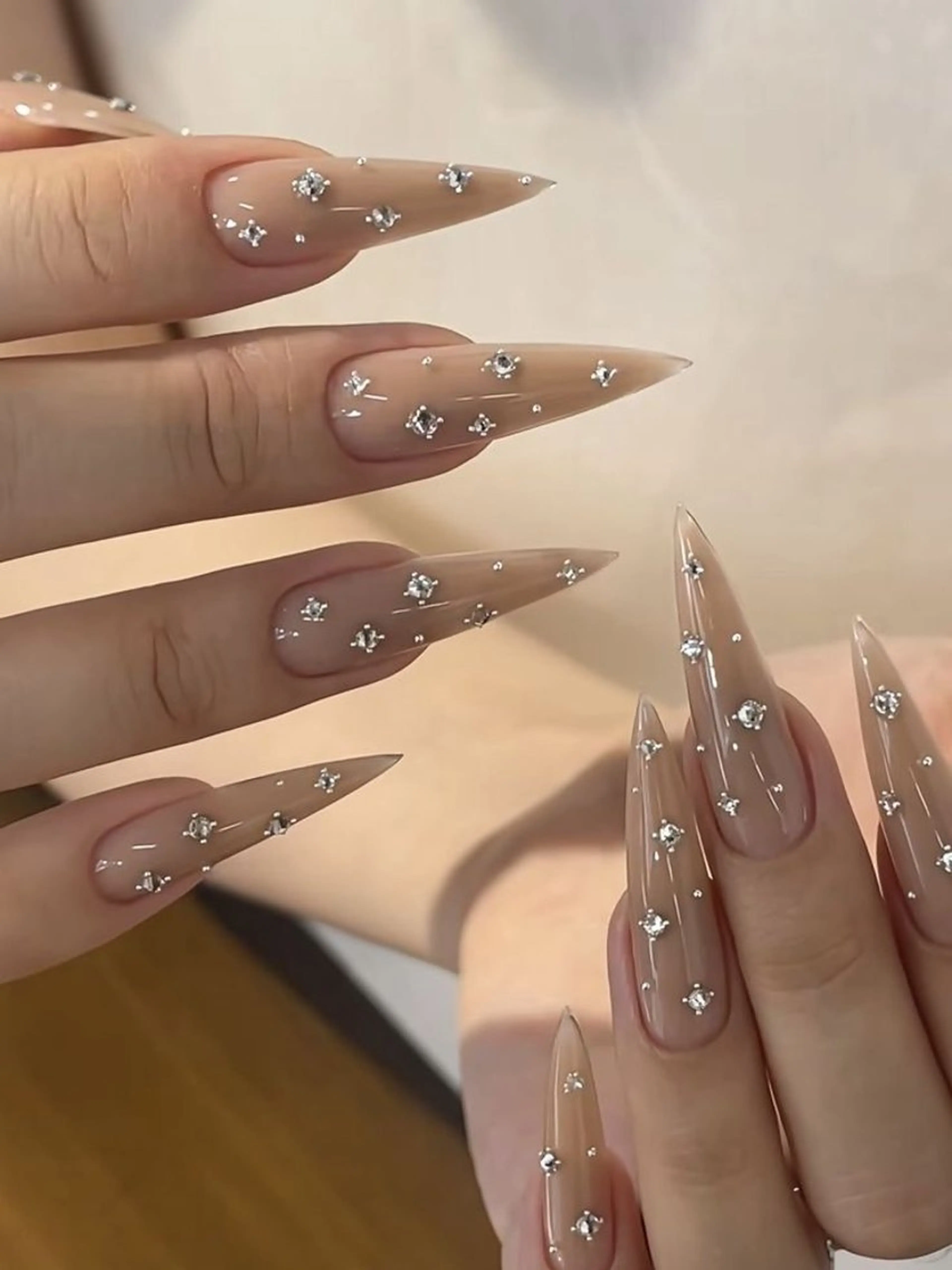 ネイル ラメ(グリッター) ミラーネイル ワンカラーネイル シンプルネイル ハンドネイル 禅 博多駅ネイルサロンのネイルデザイン