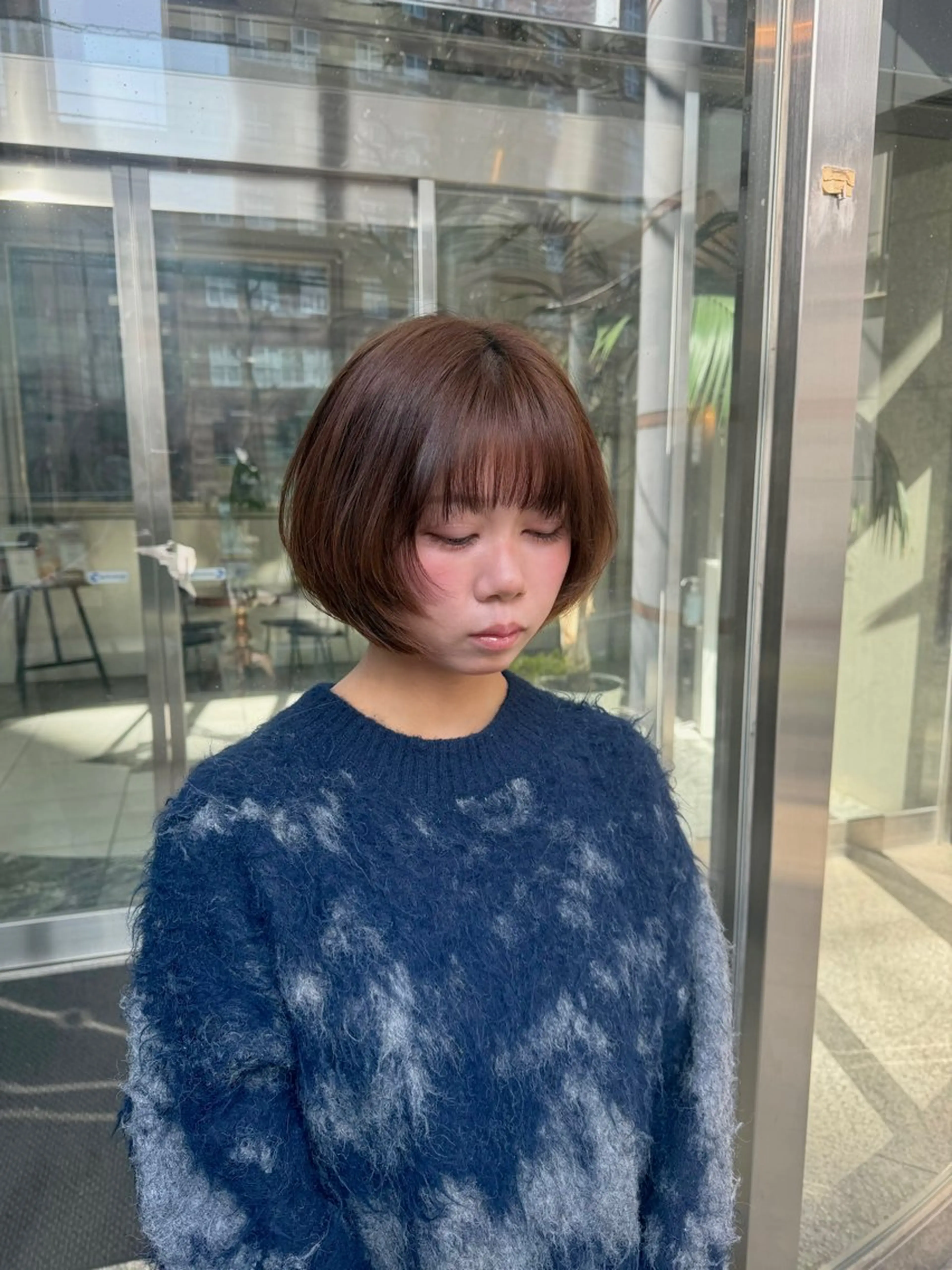 ミディアム 帖佐 明浩のヘアスタイル
