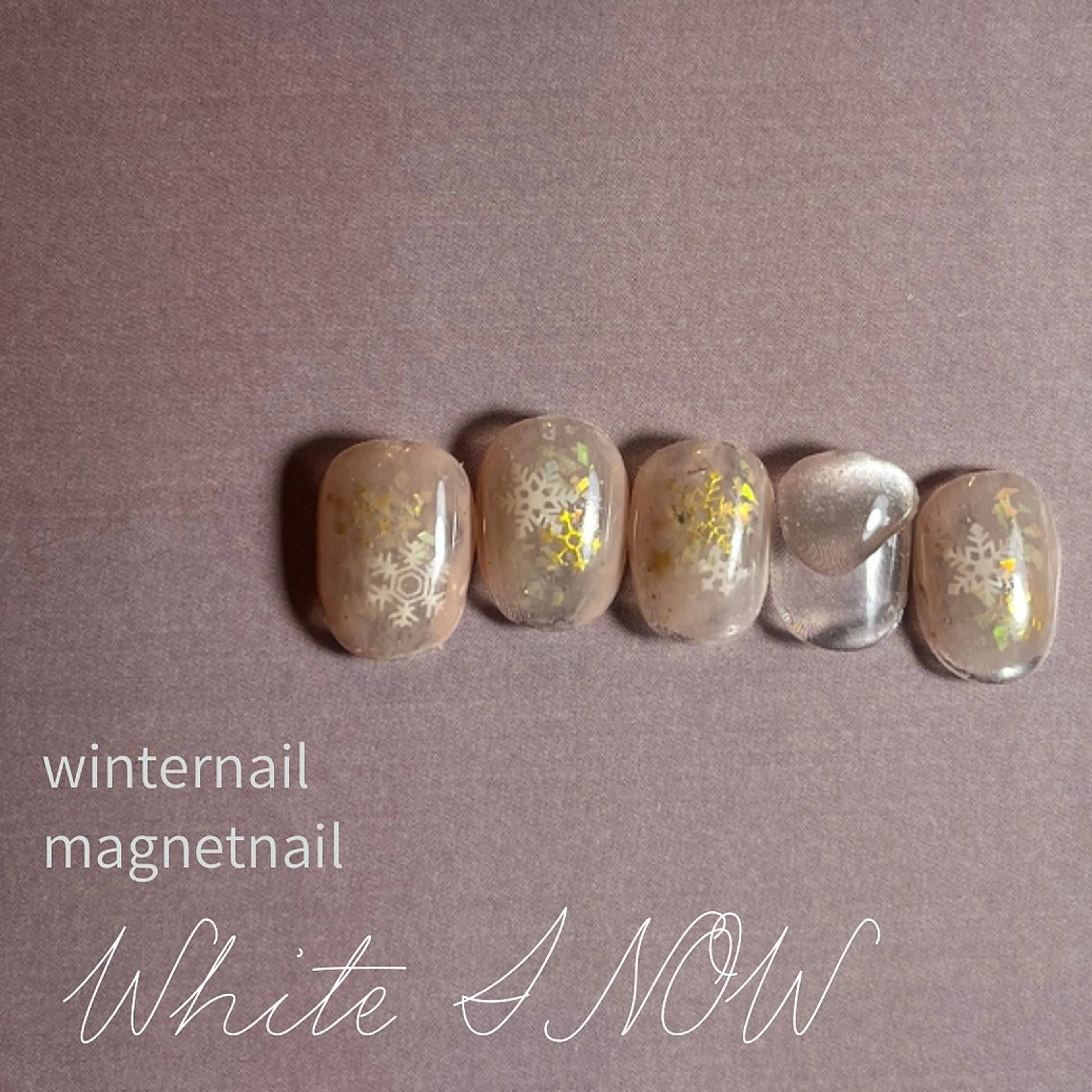 ネイル 冬ネイル フリーランス¨̮⃝ ネイリストOKADAのネイルデザイン