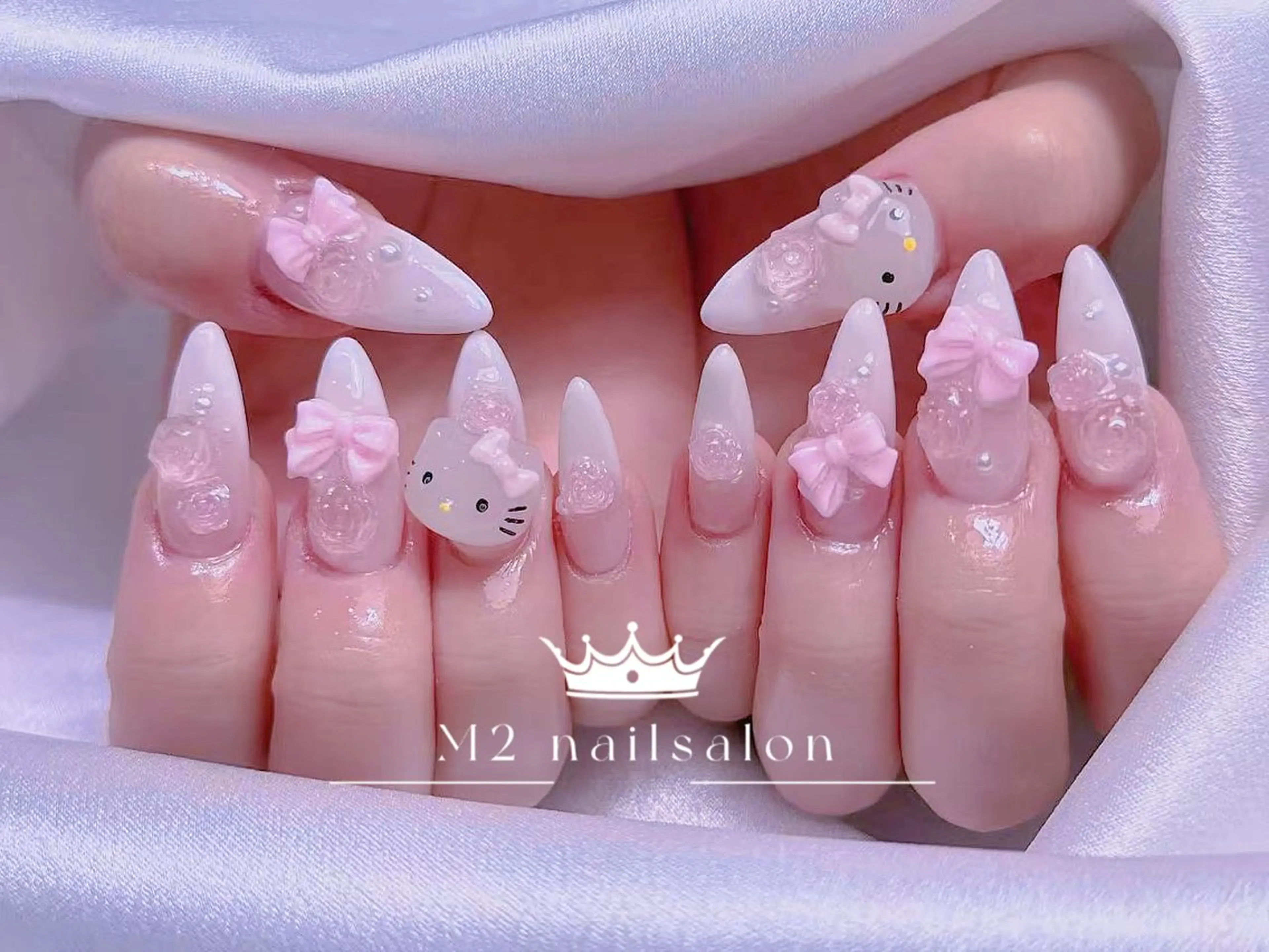 ネイル ハンドネイル 長さだし専門店 M2　rikaのネイルデザイン