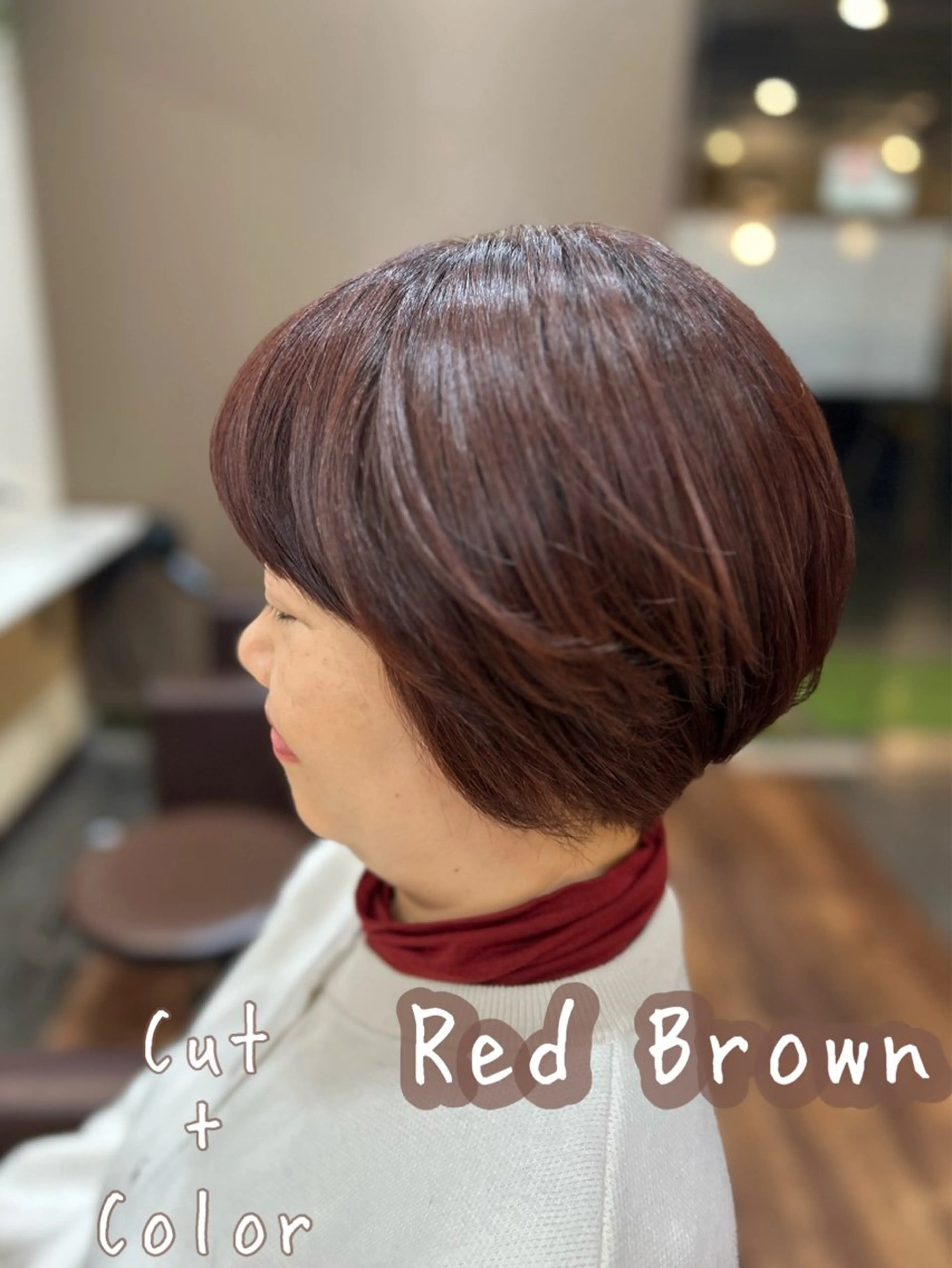 ショート カラー カット ヘアカラー 五十嵐 未悠のヘアスタイル