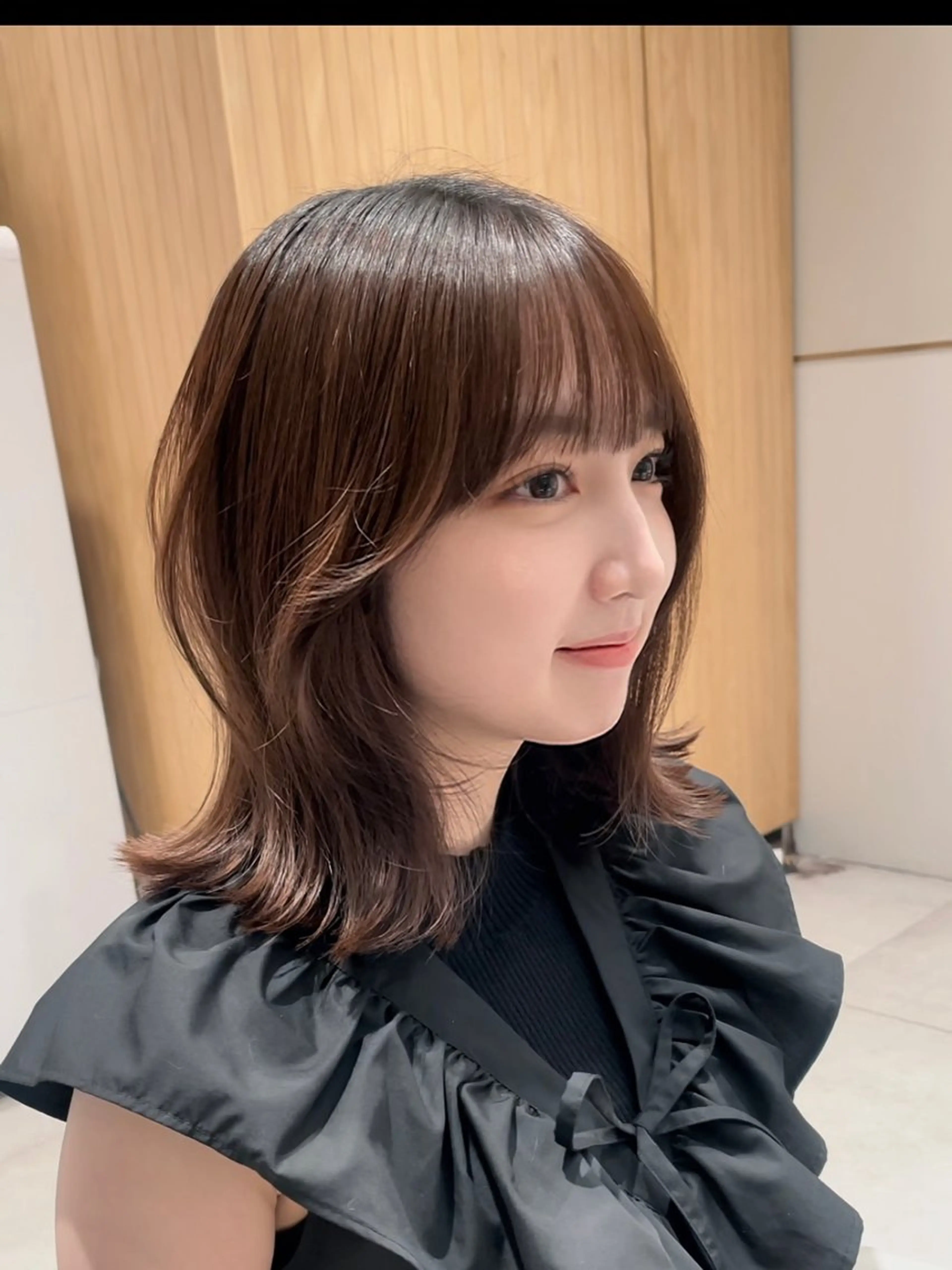 ショート カラー カット ヘアカラー トリートメント レイヤーカット/透明 感カラー🐬永井瑠栞のヘアスタイル