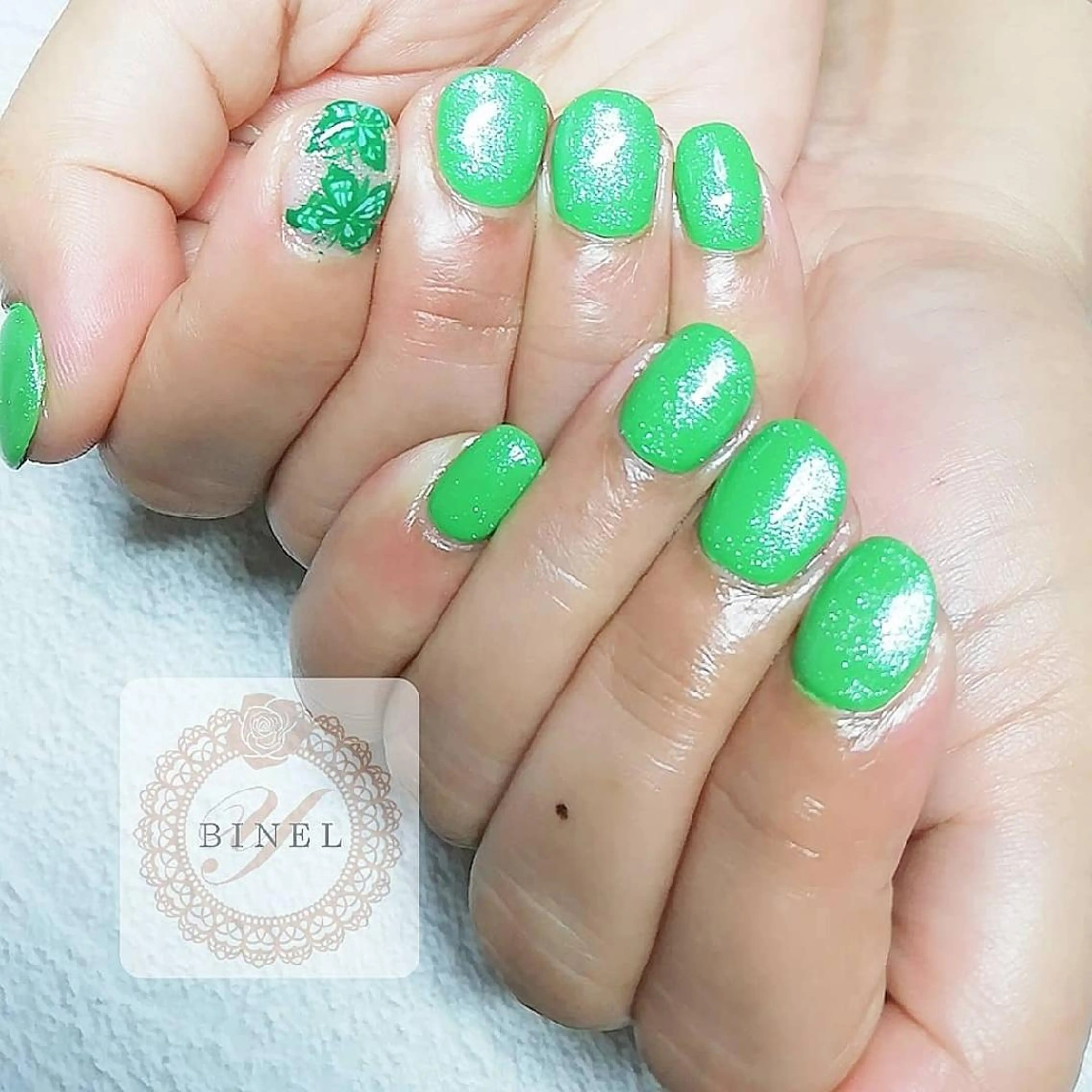 ネイル アートネイル 夏ネイル ハンドネイル Nail Salon Y.BINELのネイルデザイン