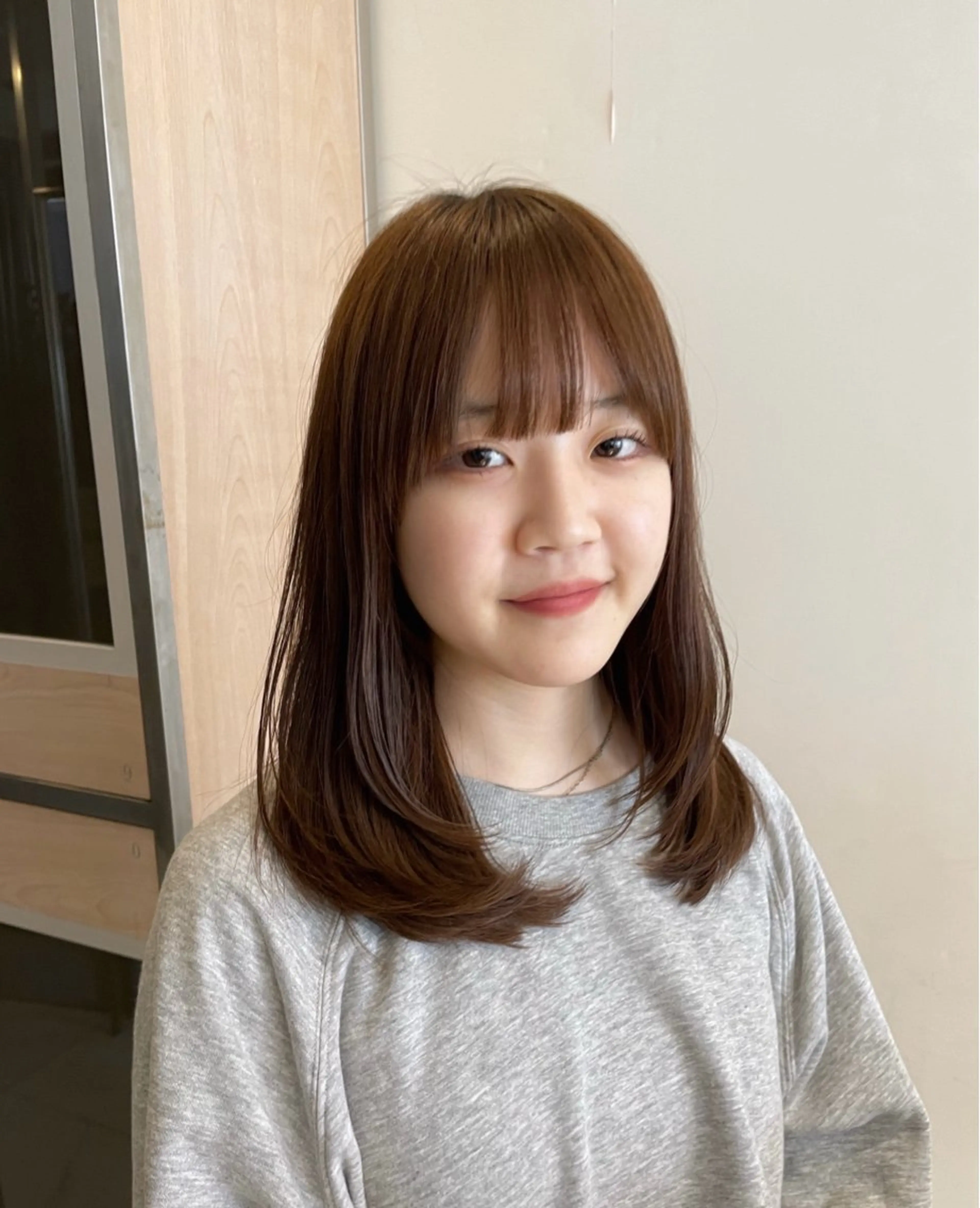 セミロング カラー ヘアアレンジ 艶髪/レイヤーカット 🐣misakiのヘアスタイル