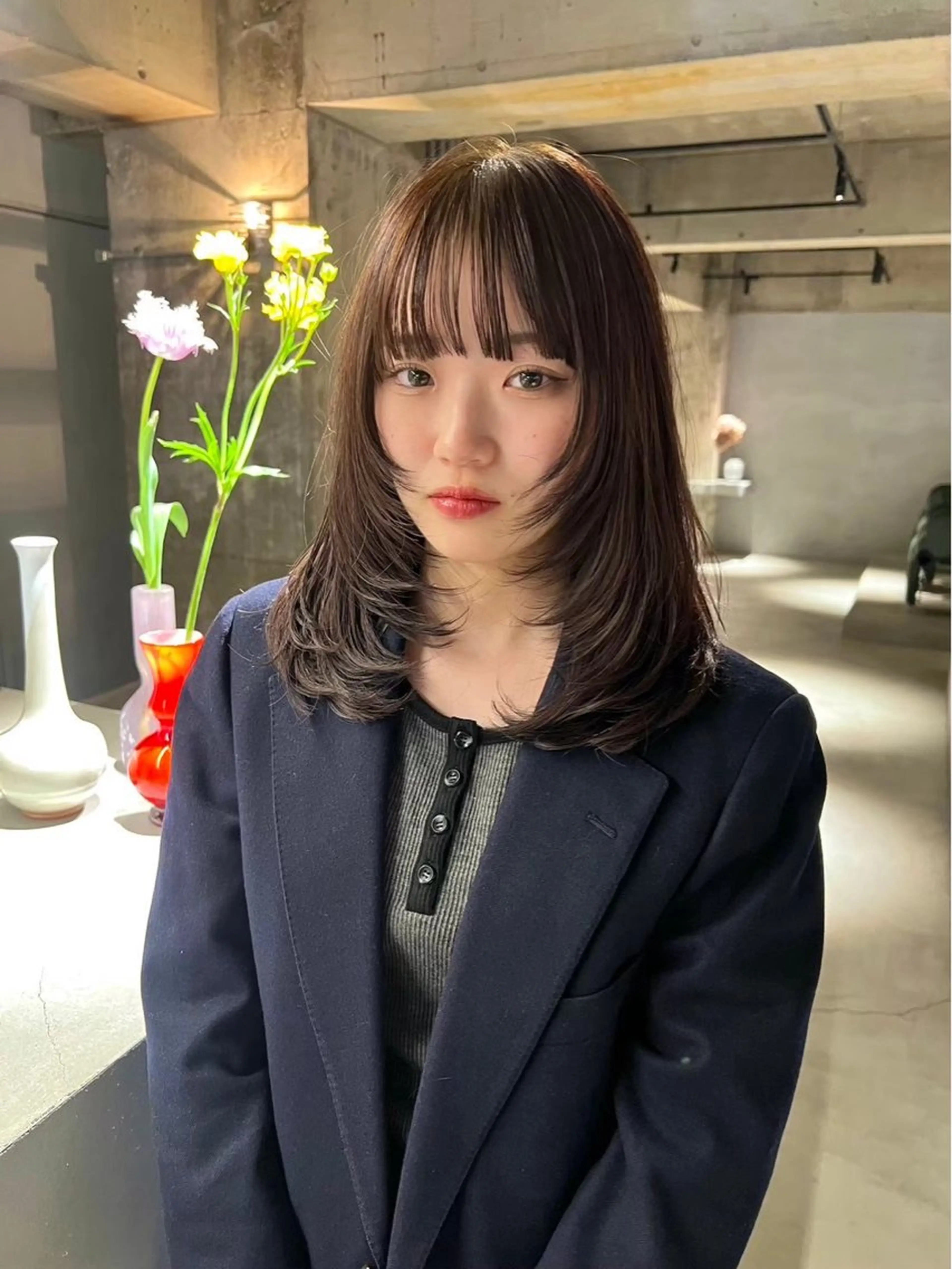 カラー 纐纈 釉羽のヘアスタイル