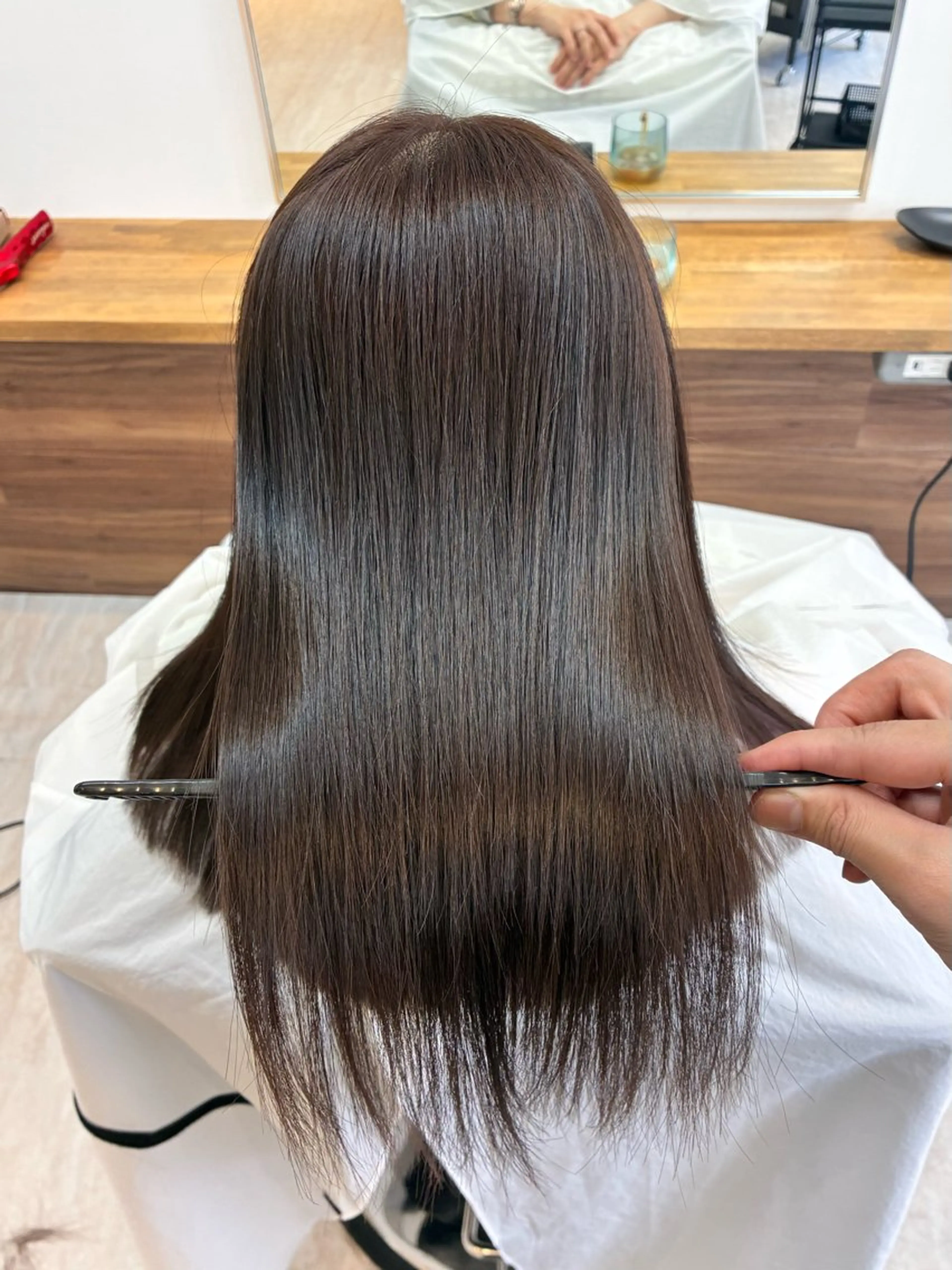 ミディアム カラー ダブルカラー 髪質改善 縮毛矯正 トリートメント カット ヘアカラー トリートメント 池袋髪質改善Tone byCharaのヘアスタイル
