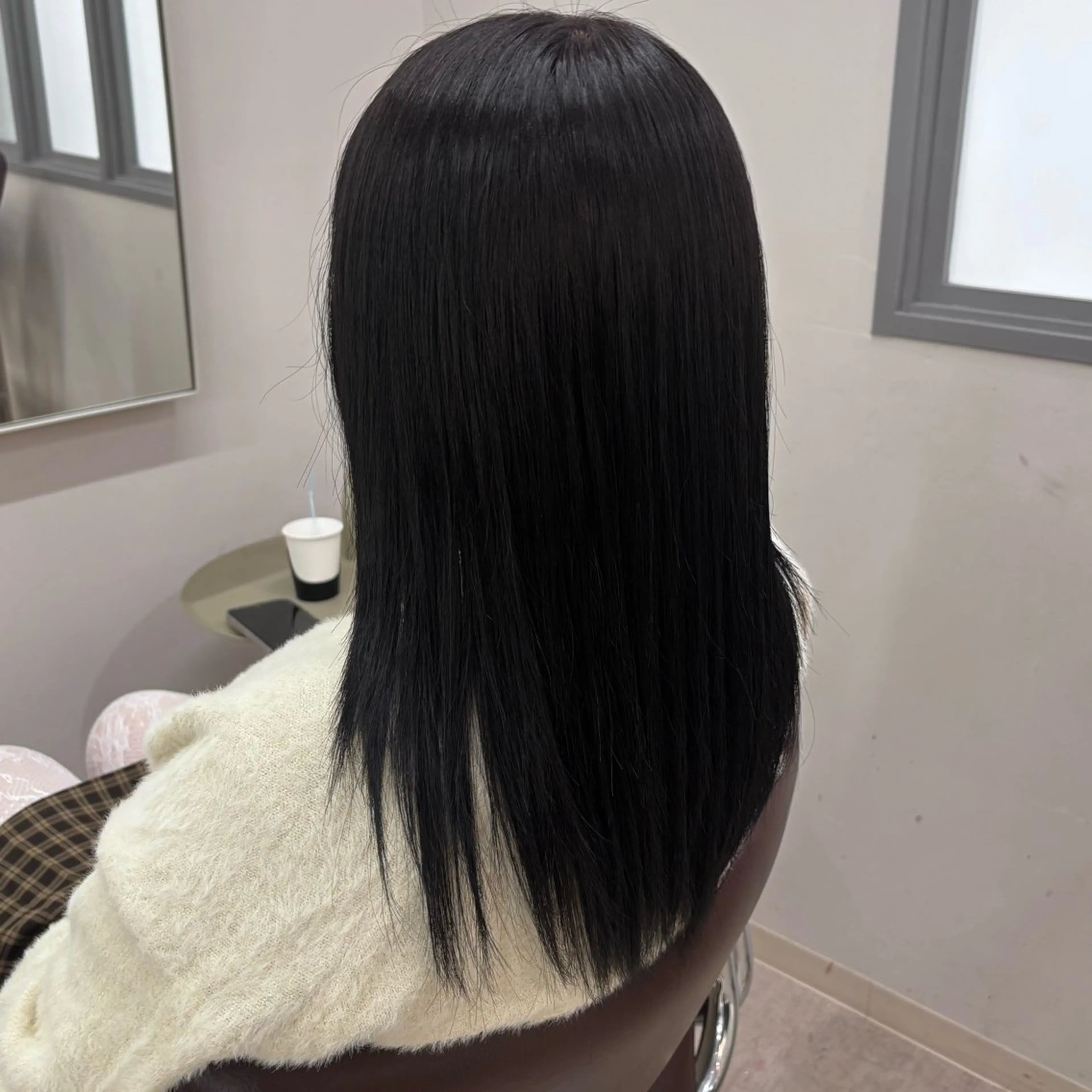 ミディアム カラー hachiyama rinaのヘアスタイル