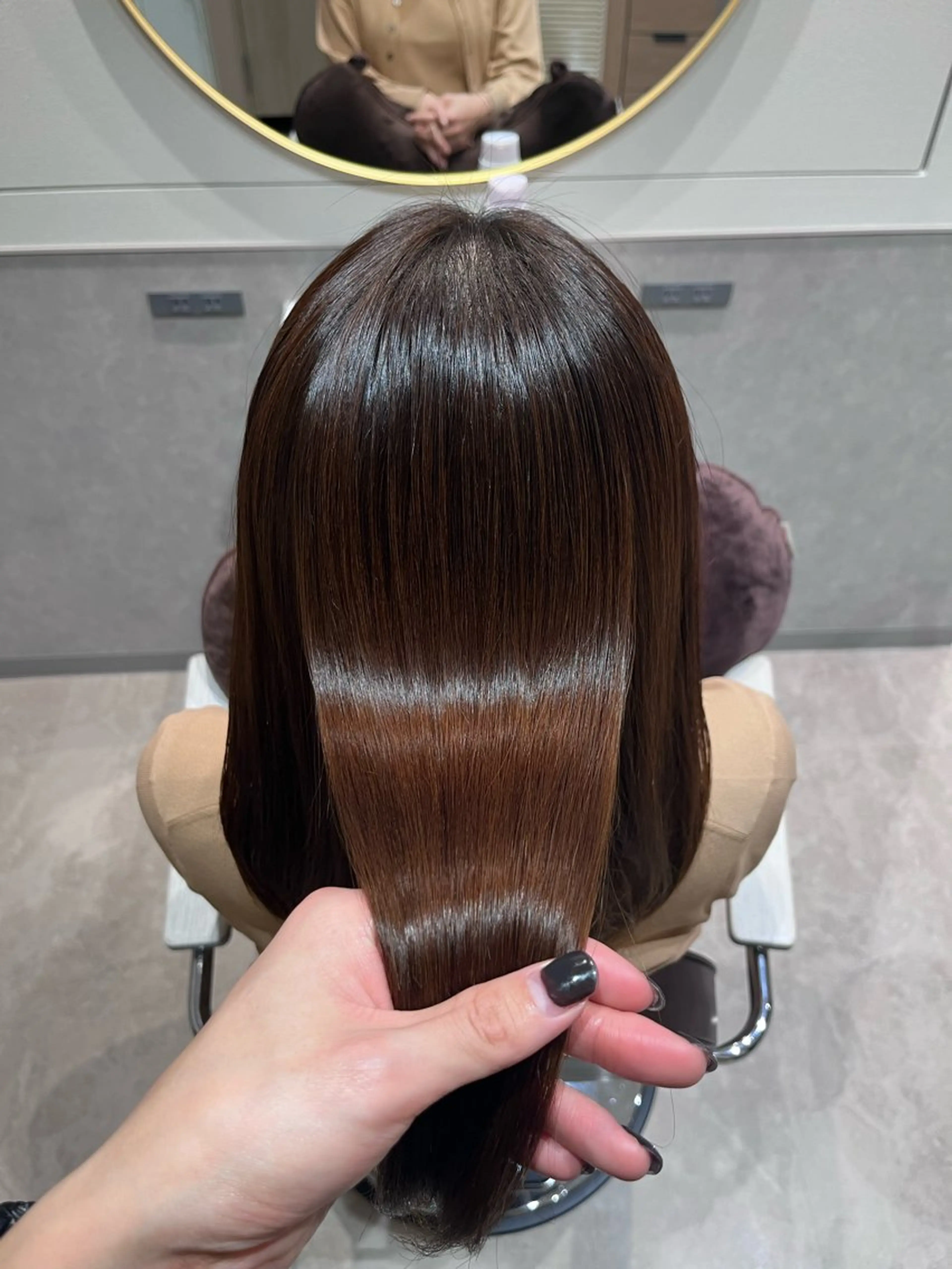 ロング カット ヘアカラー トリートメント 銀座⭐️髪質改善⭐️ 平中　留生のヘアスタイル