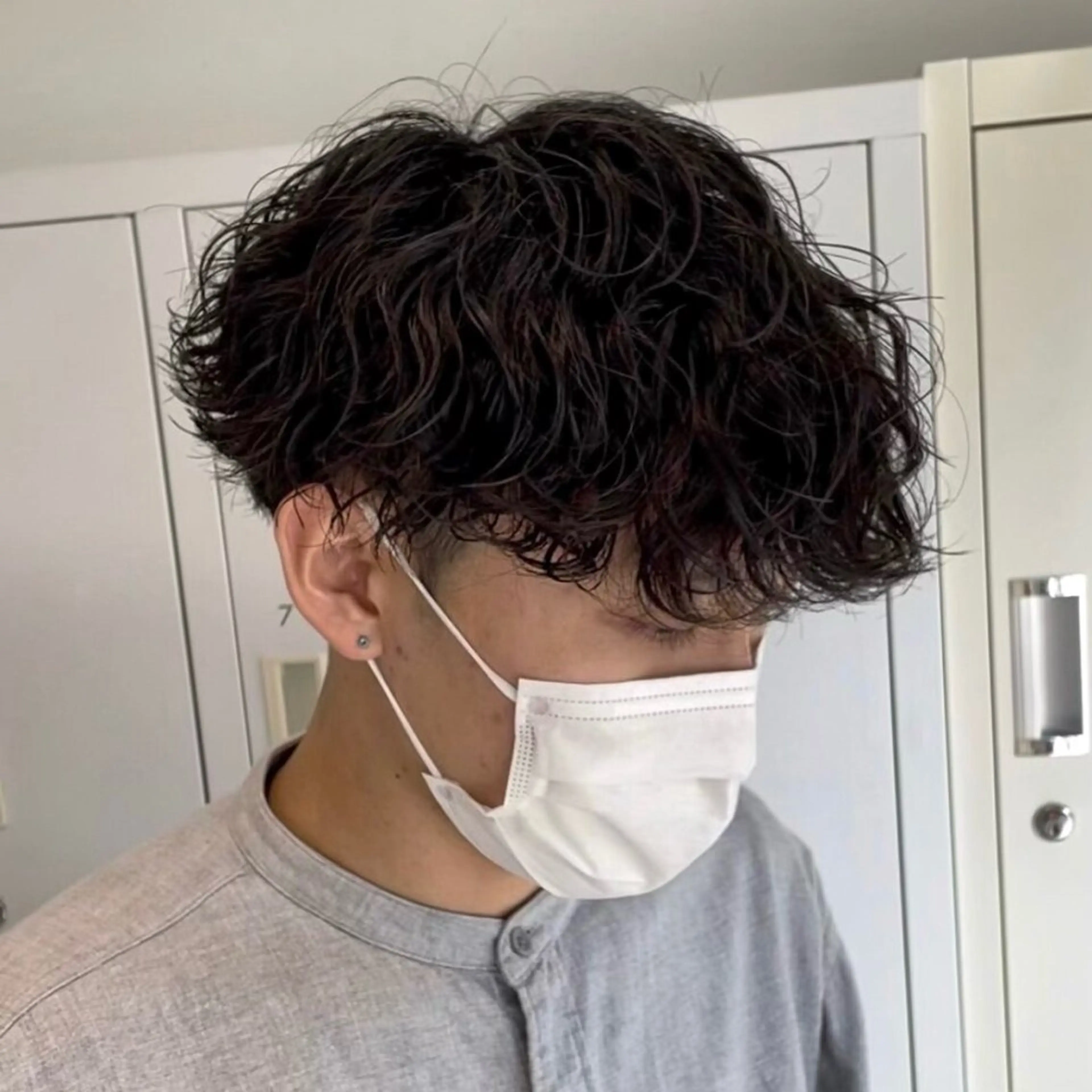 ショート パーマ メンズ カット パーマ ヘアセット 柏メンズ特化 THE3rdHAIRのヘアスタイル